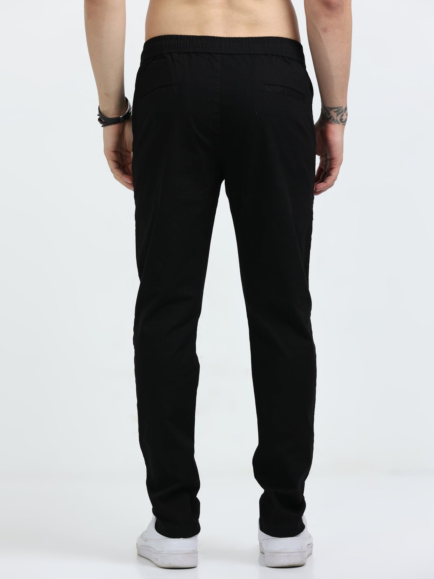 Lazy Linen Comfy Trouser - Black