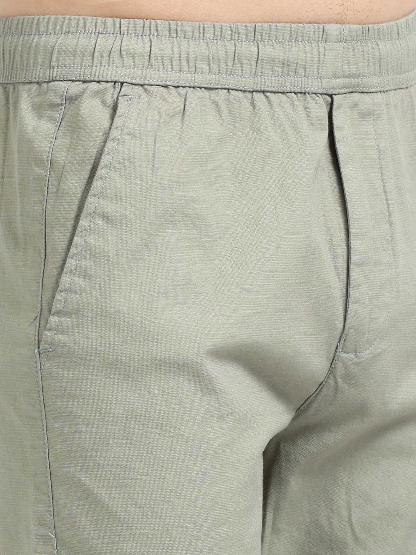 Lazy Linen Comfy Trouser - Olive