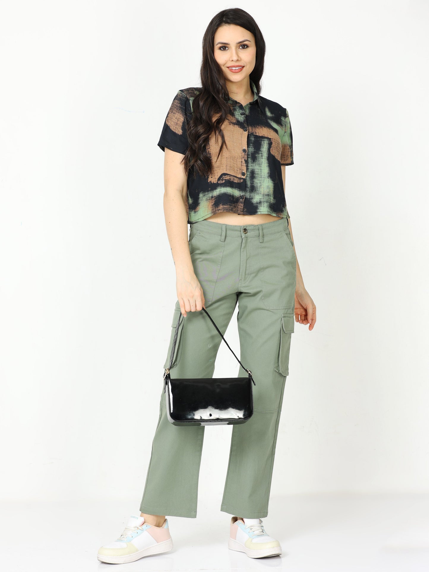 Women Classic Olive Cargo