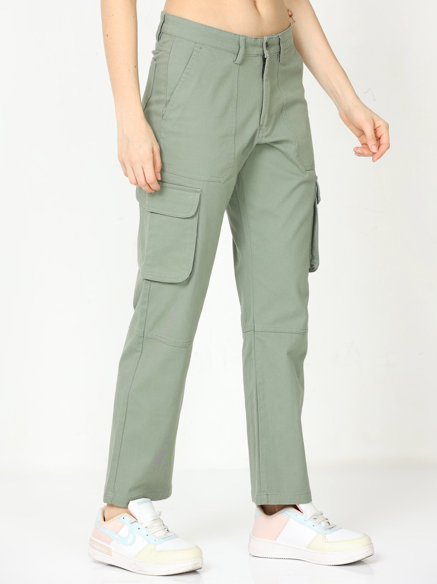 Women Classic Olive Cargo