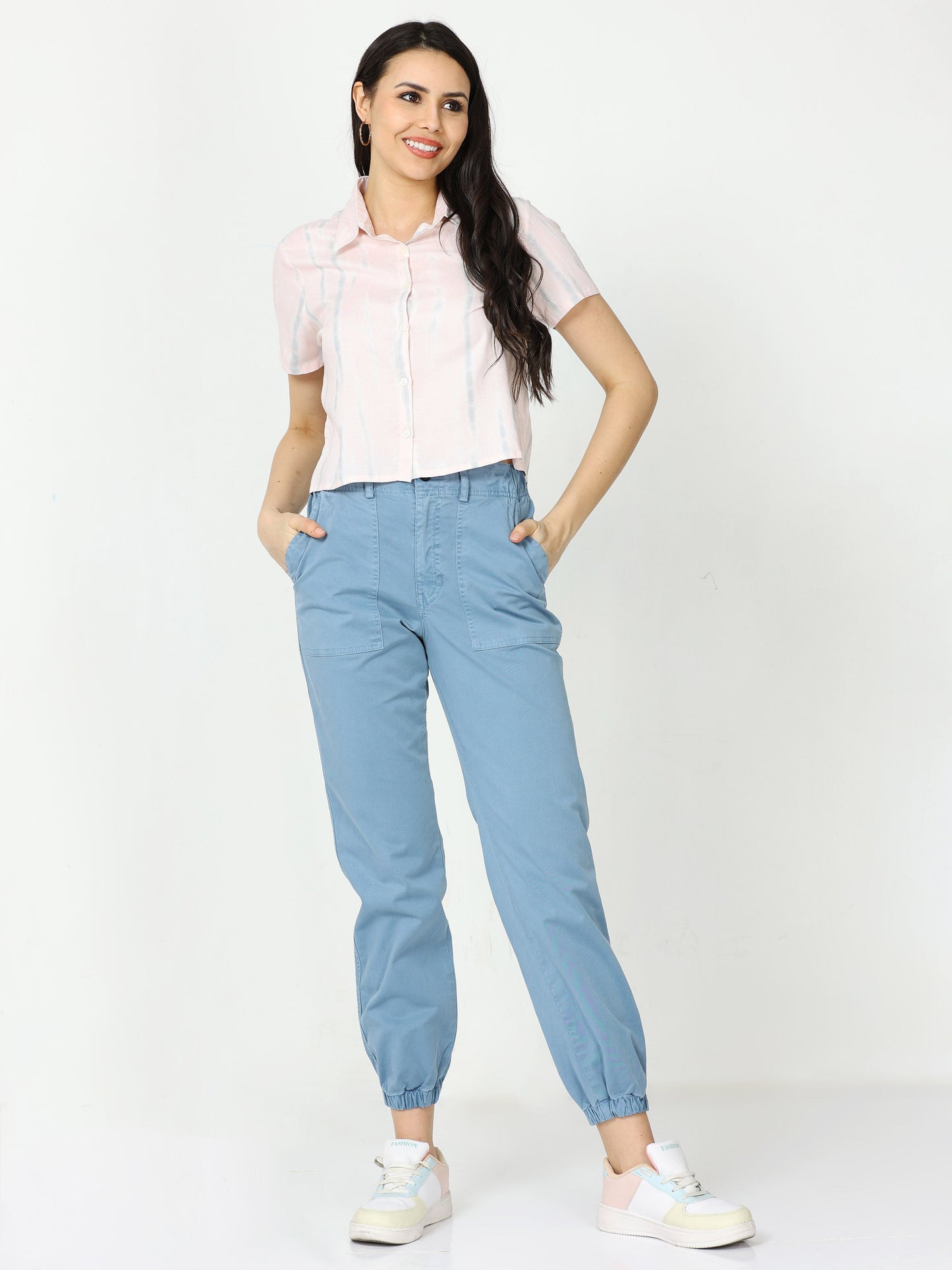 Women Vintage Ink Jogger Pants