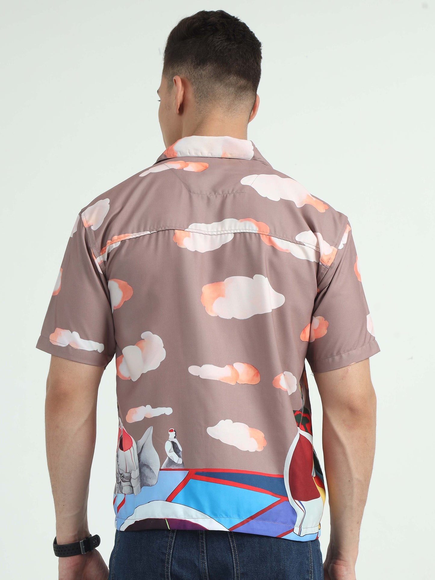 Men Queen of Hearts Oversized Shirt-Queen of Hearts
