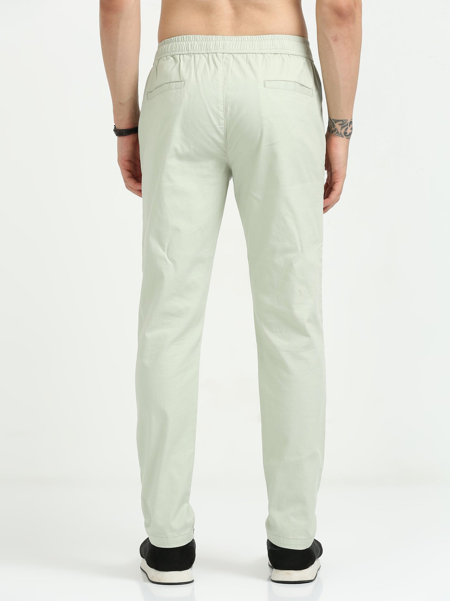 Lazy Linen Comfy Trouser - Fern