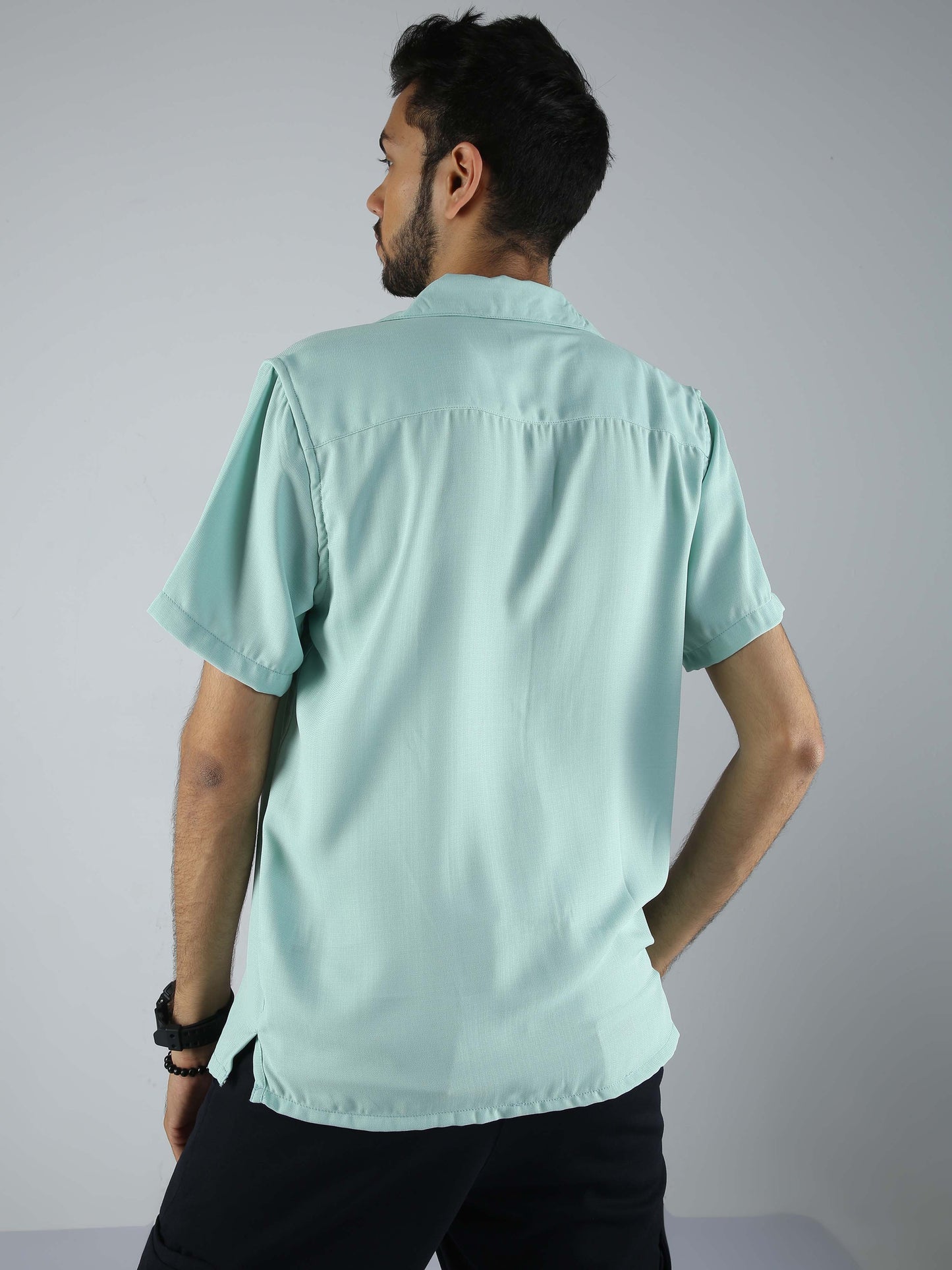 Men Hippie Oversized shirt - Mint