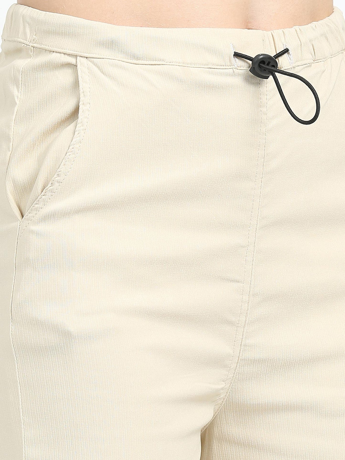 Women Parachute Trouser-Beige
