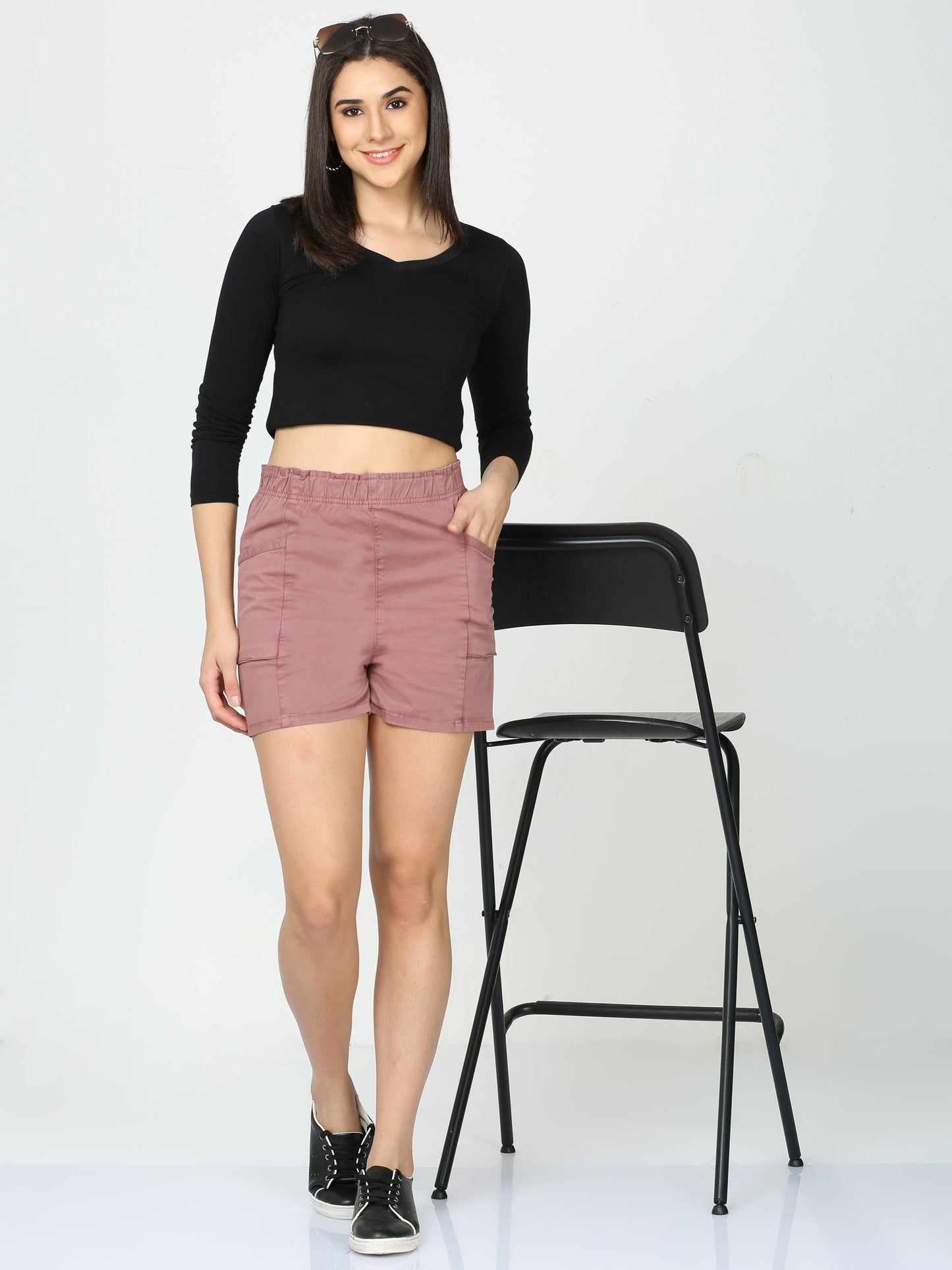 Women Plum Bun Hugger