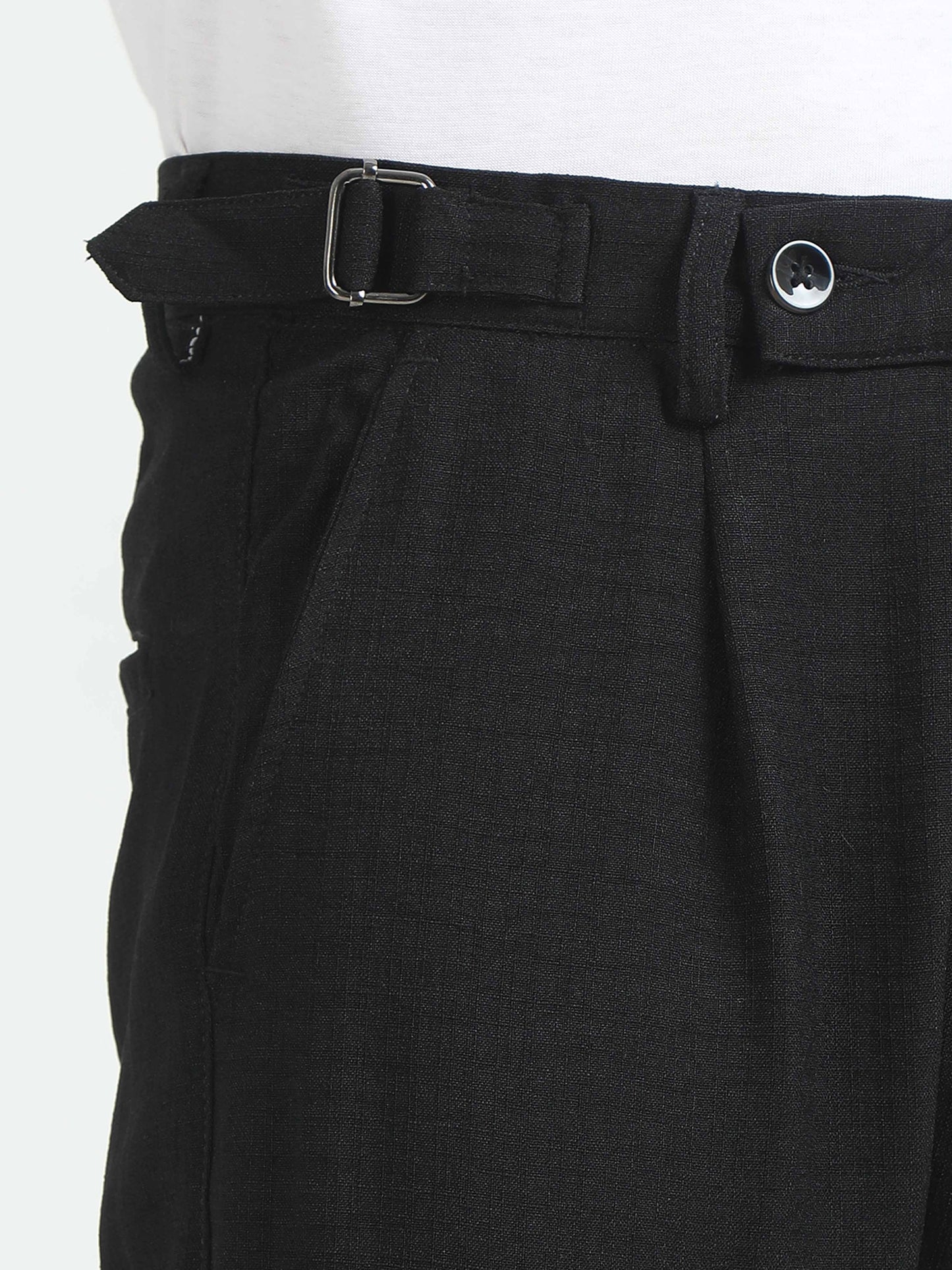 Men Air Linen Summer Pants-Black