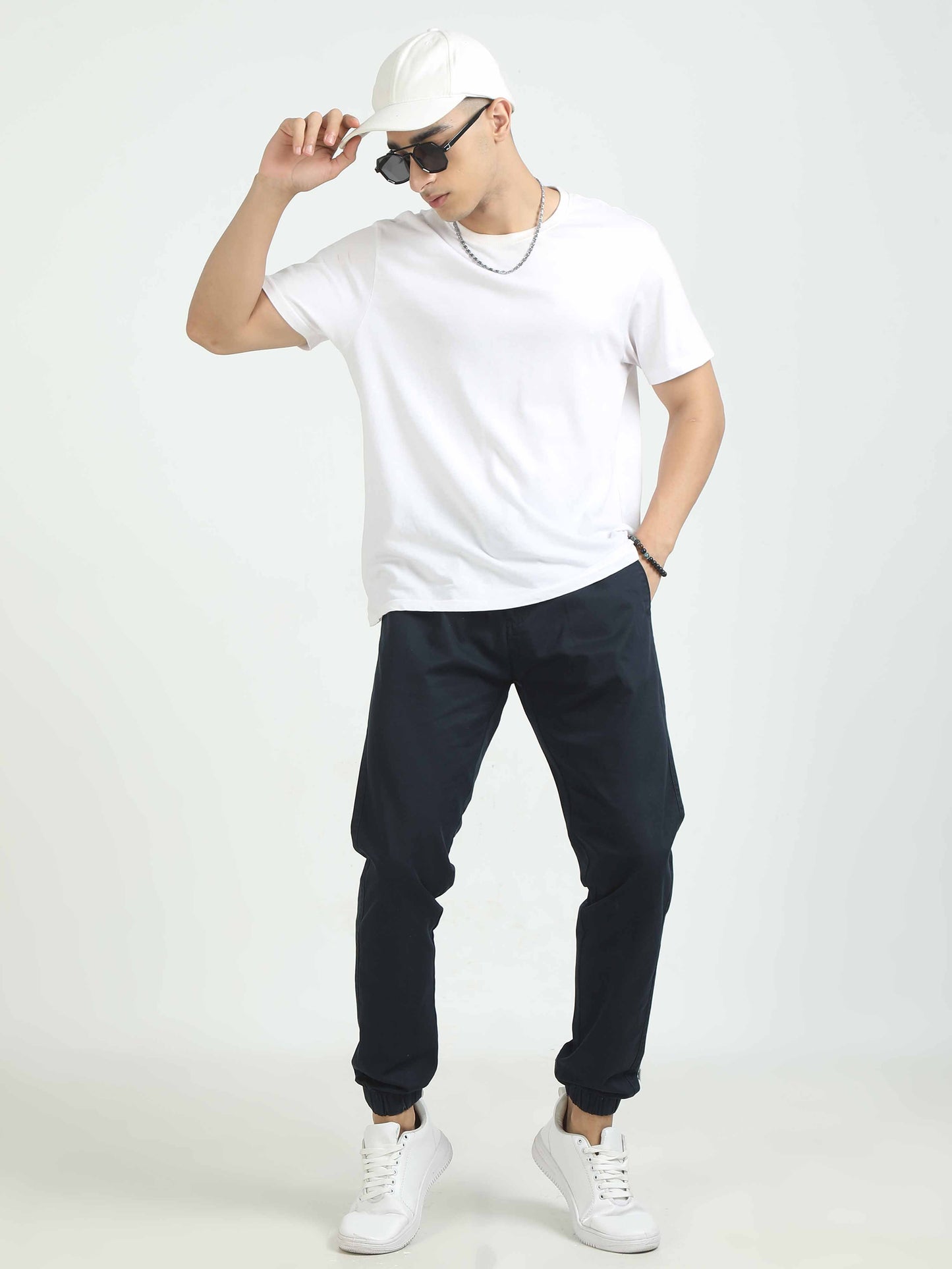Men Air Joggers-Navy