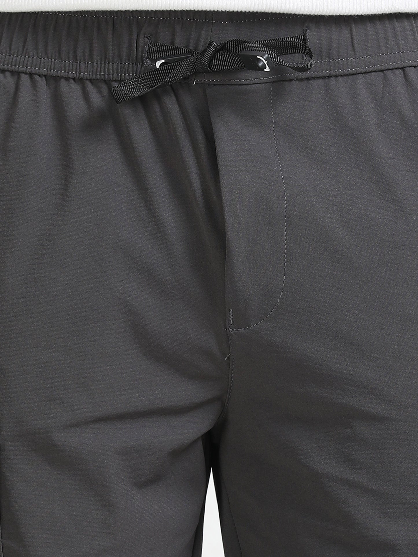 Men Parachute Cargo Shorts-Dk Grey