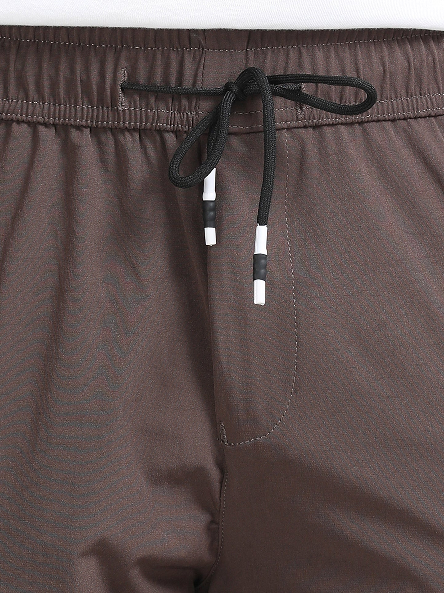Men Parachute Cargo Shorts-Brown