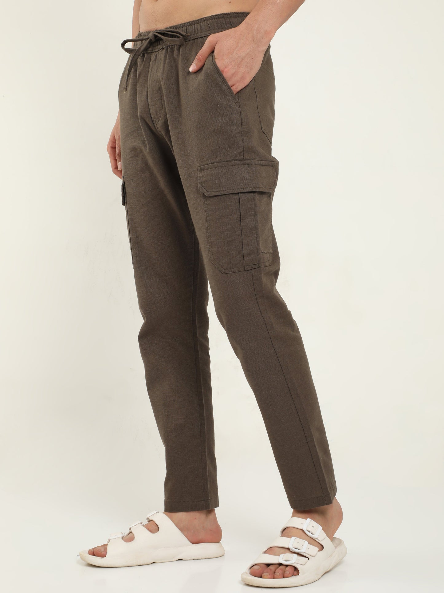 Men Lazy Fern Linen Pants
