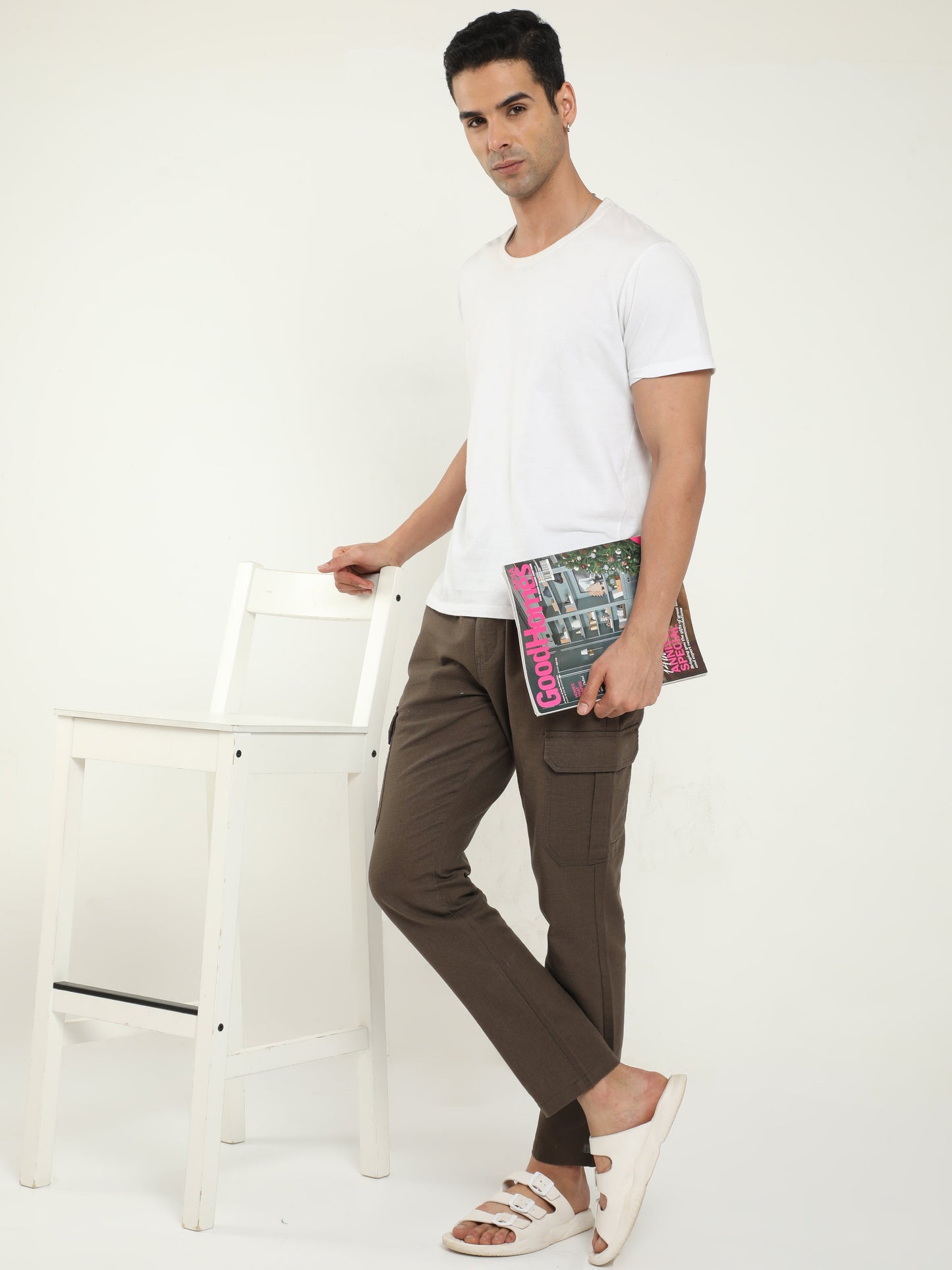 Men Lazy Fern Linen Pants