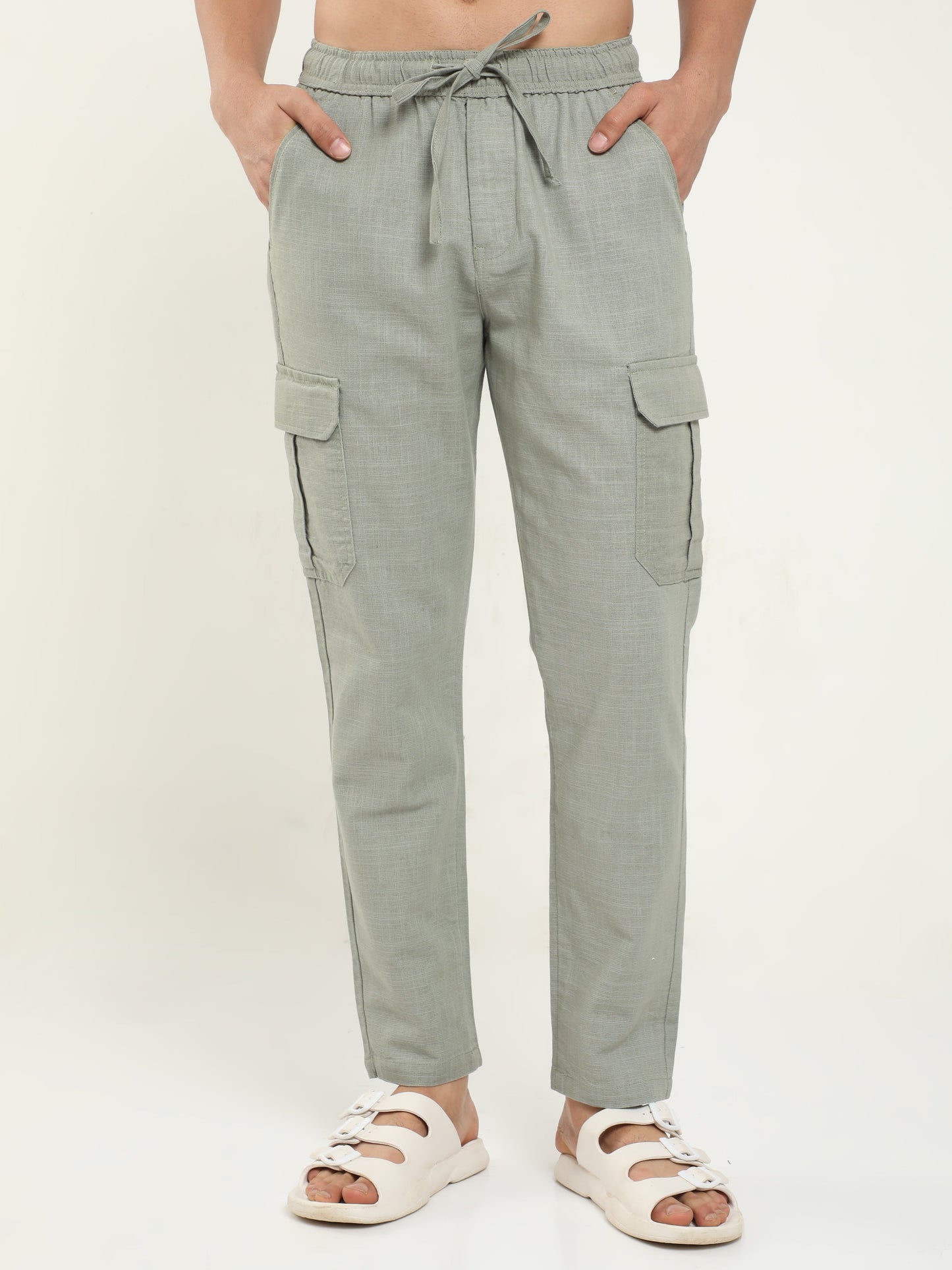 Men Lazy Stone Linen Pants