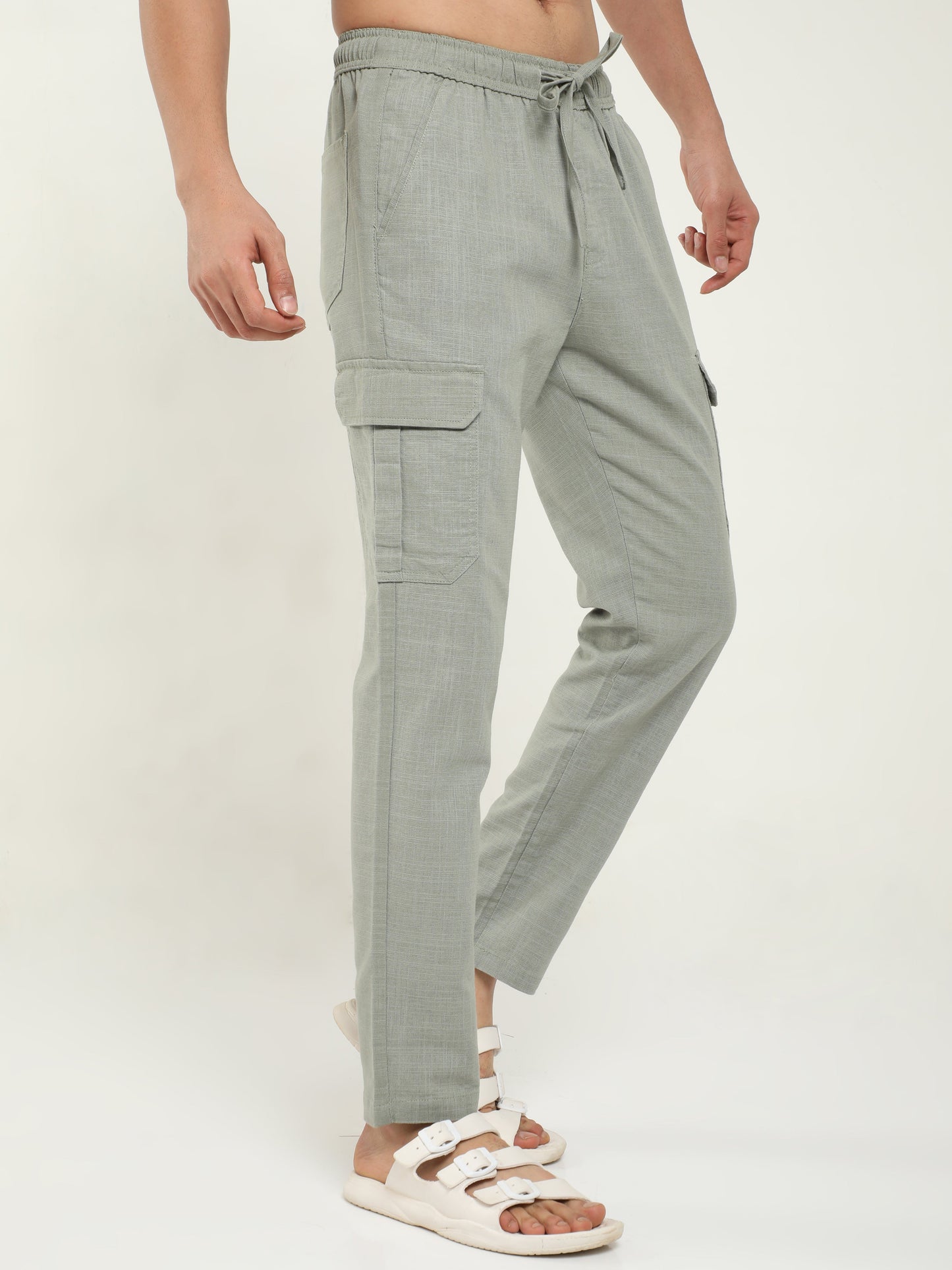 Men Lazy Stone Linen Pants