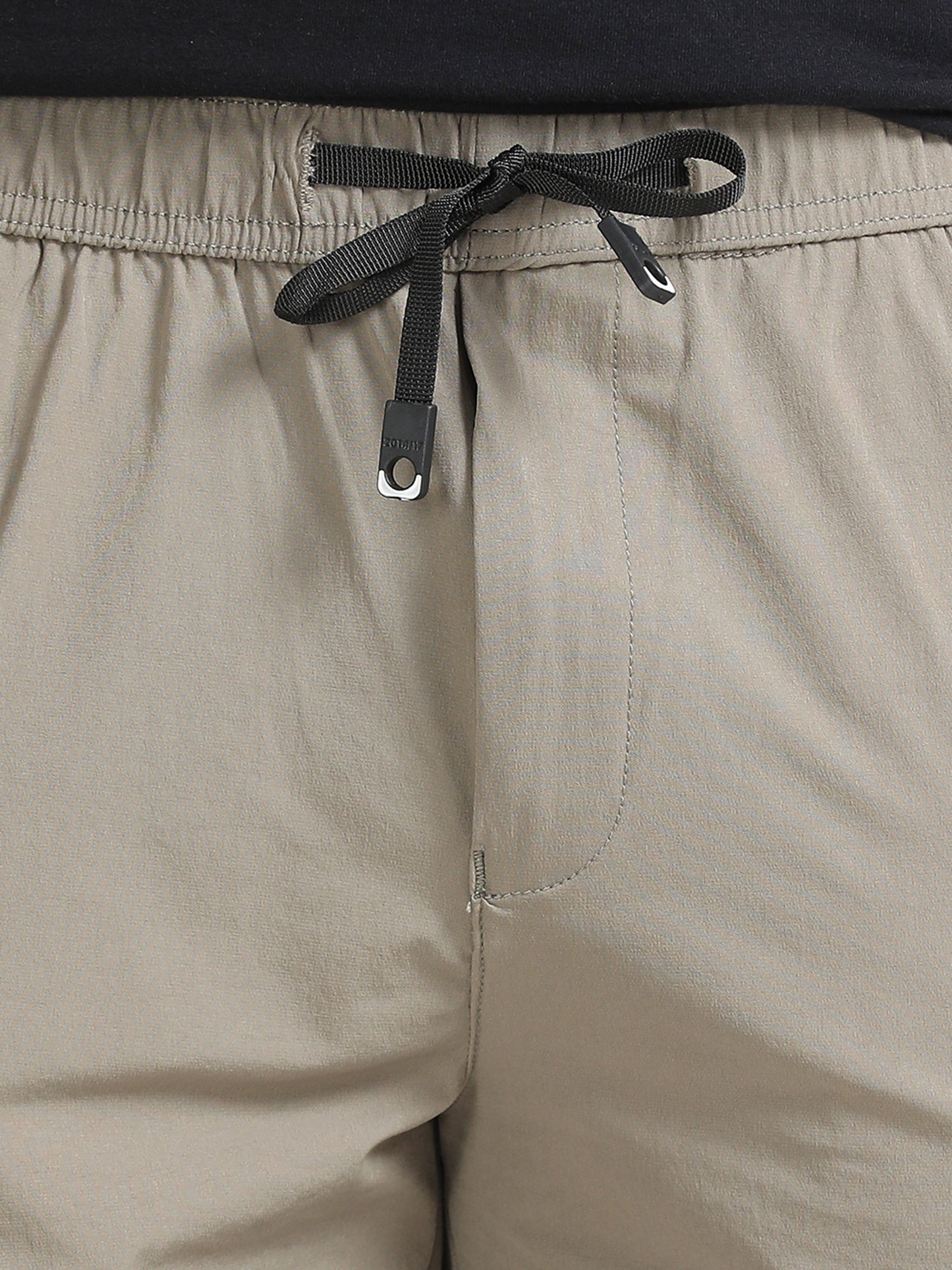 Men Parachute Cargo Shorts-Biscuit
