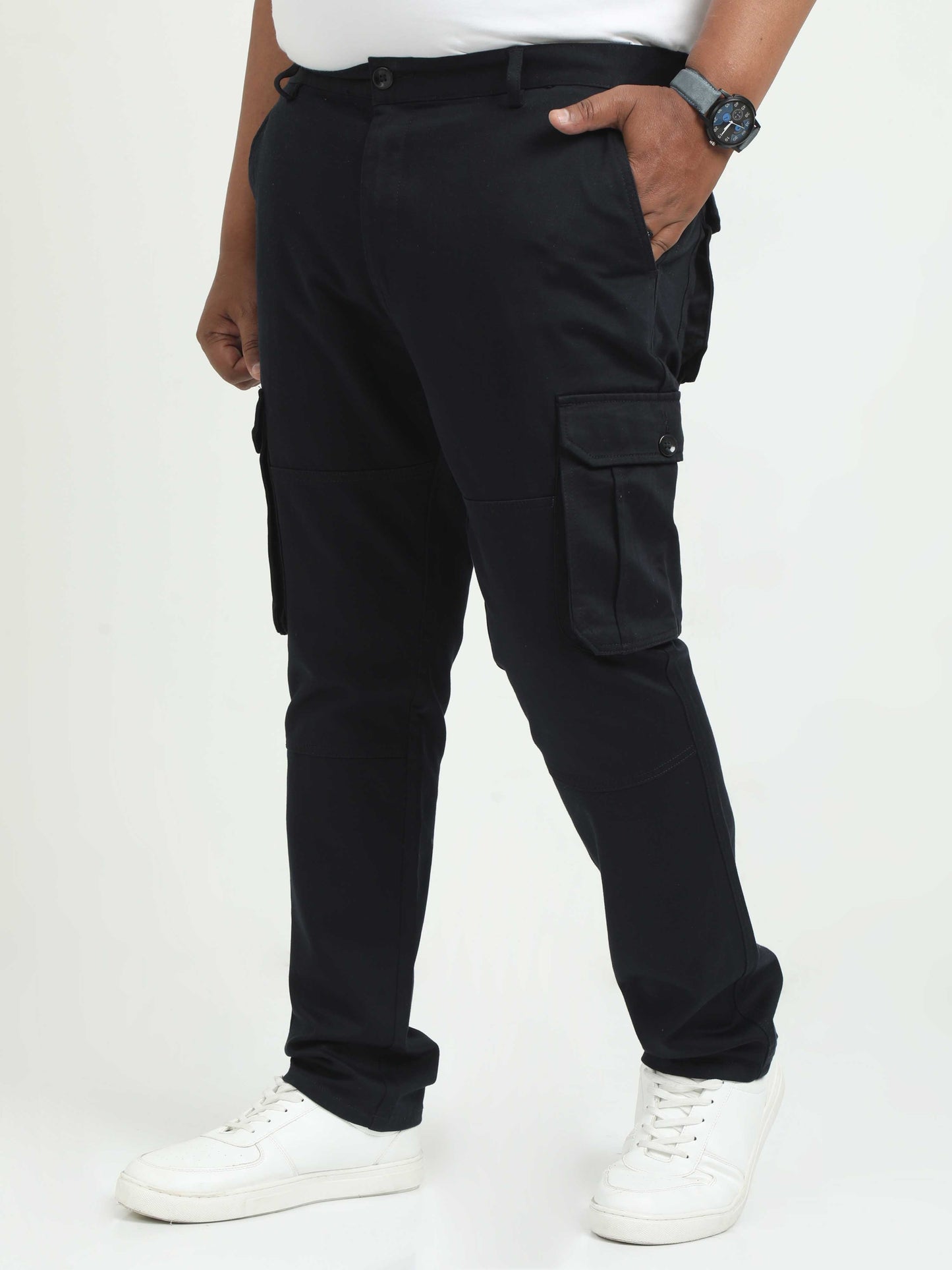 Men Plus Cargo-Black