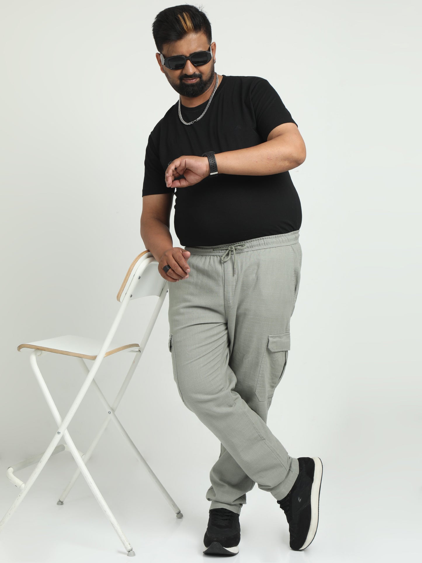 Men Lazy Linen Plus - Fern