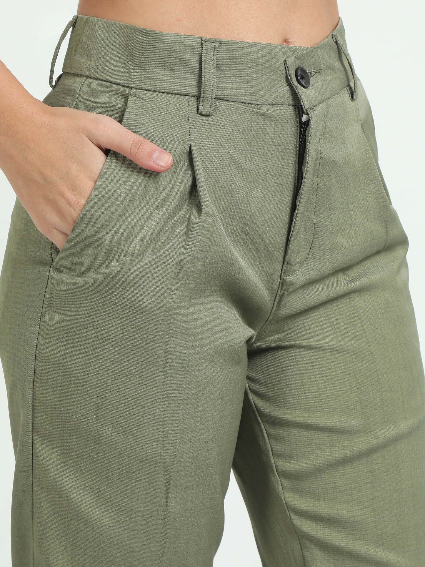 Women Bon Voyage Pleat Pant-Fern