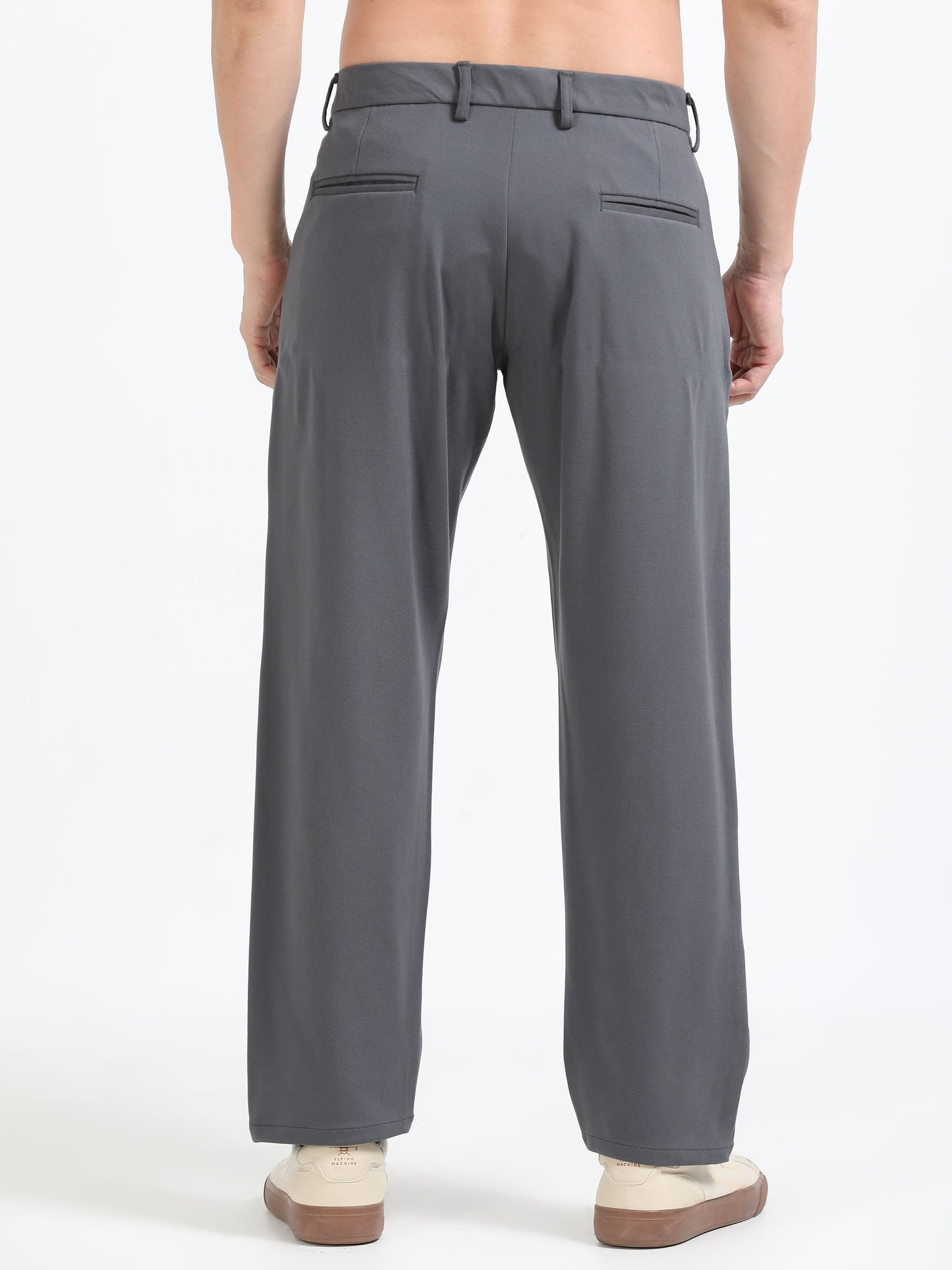 Men Tencil Leisure Trousers-Dk Grey