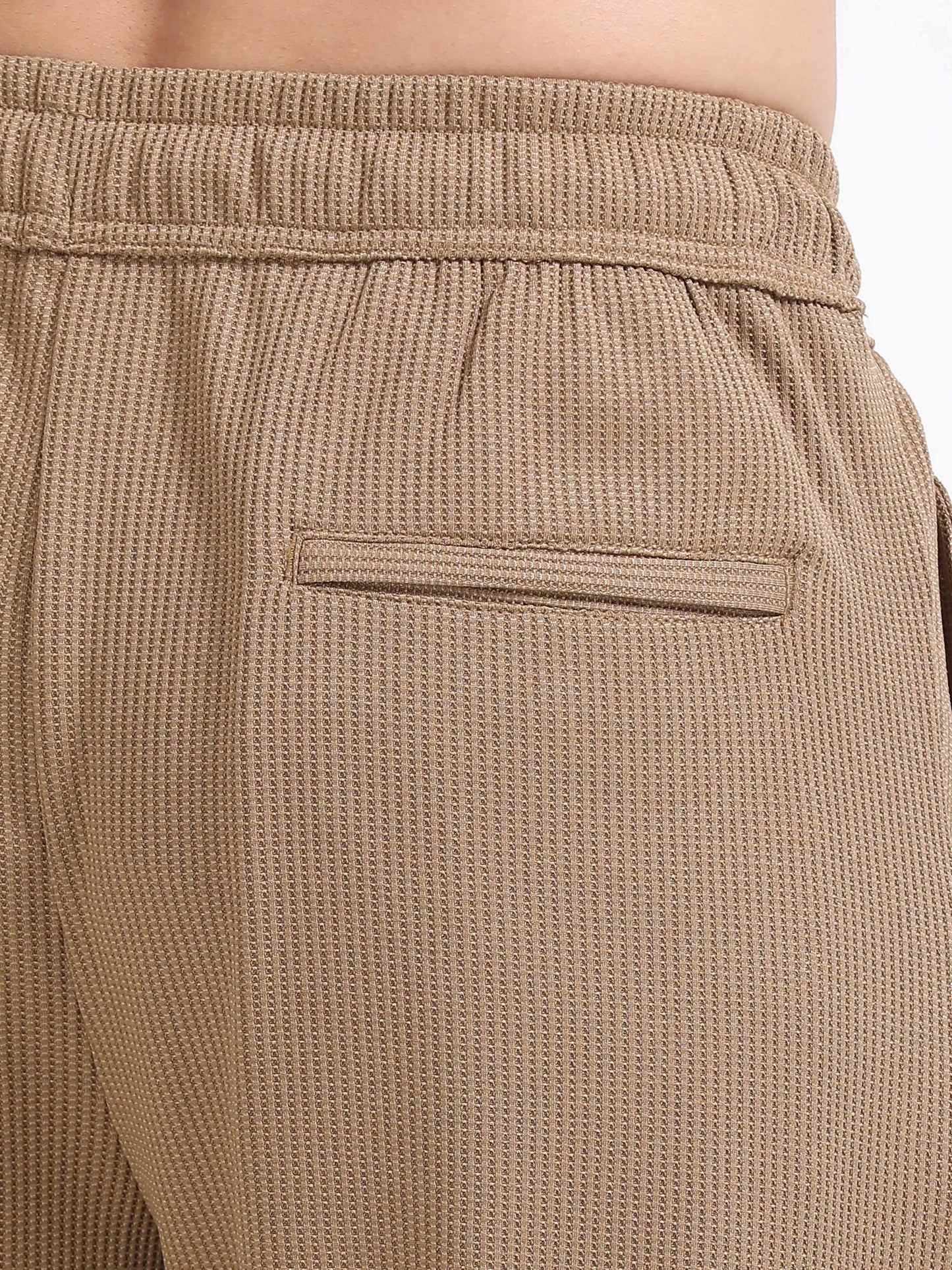 Men Popcorn Traveller Trouser-Fawn