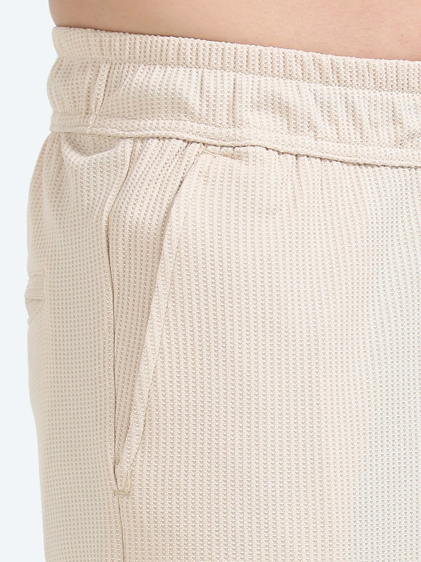 Men Popcorn Traveller Trouser-Beige
