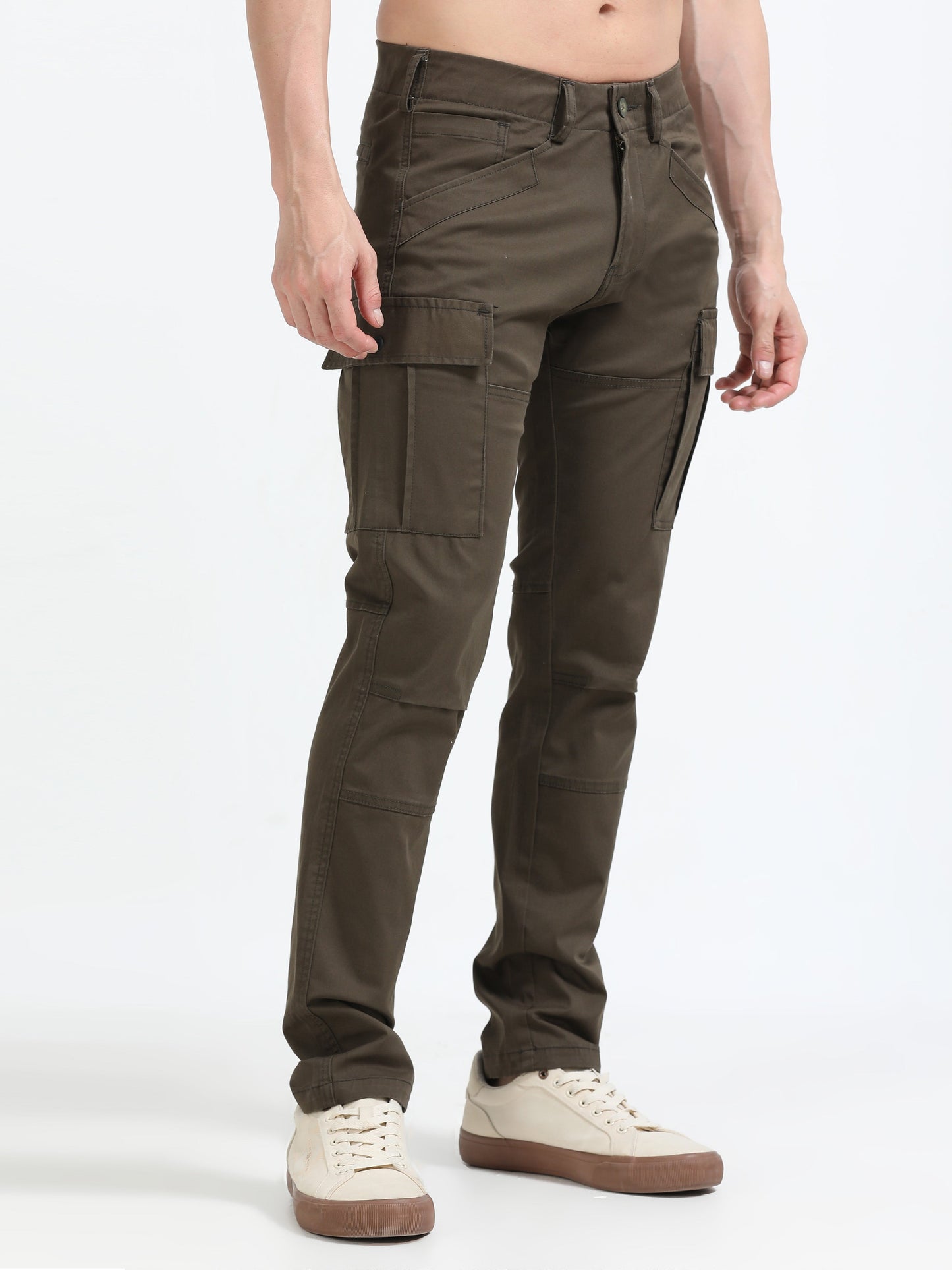 Men Heavy Cargo-Brown