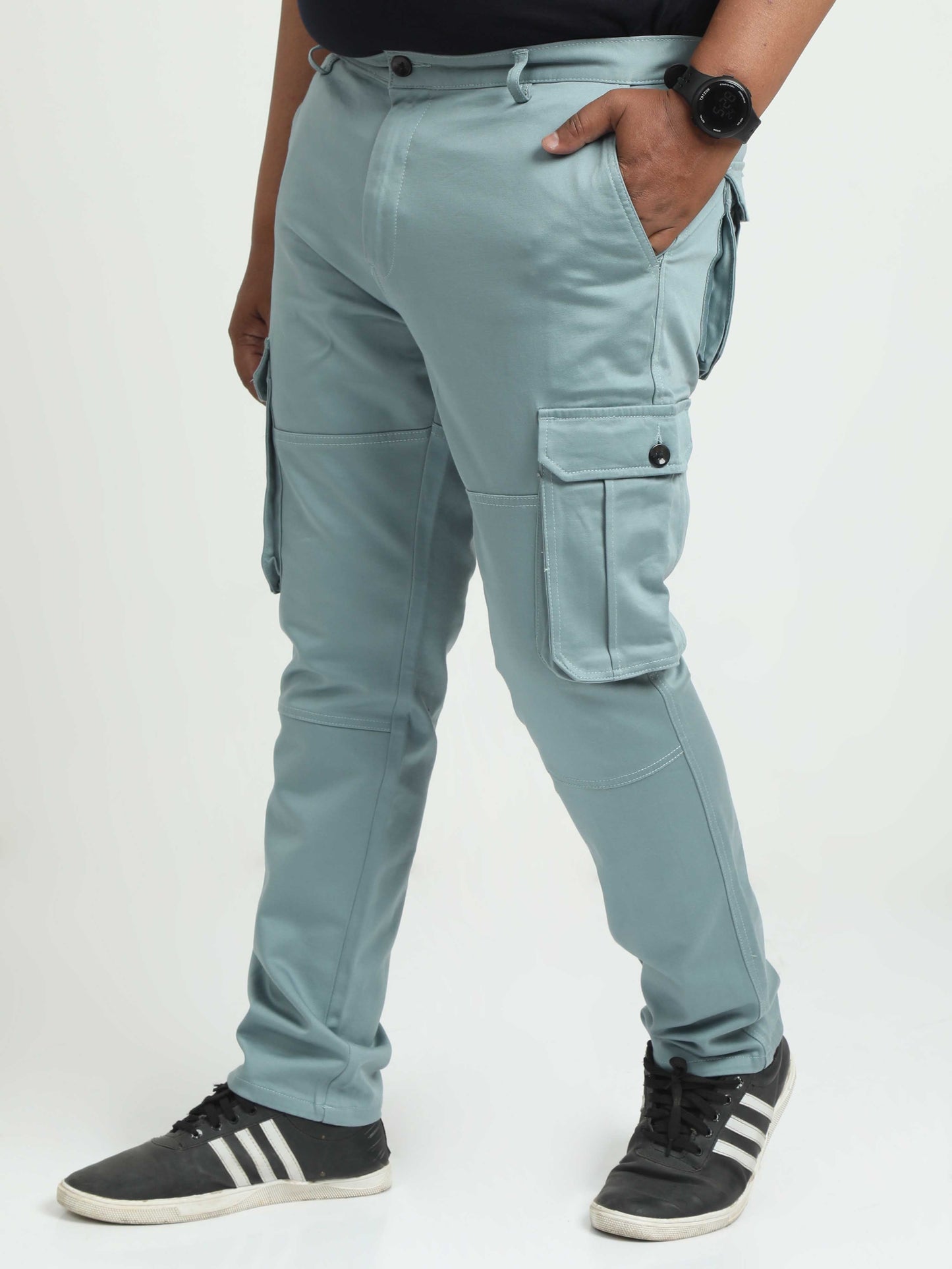 Men Plus Cargo-Teal
