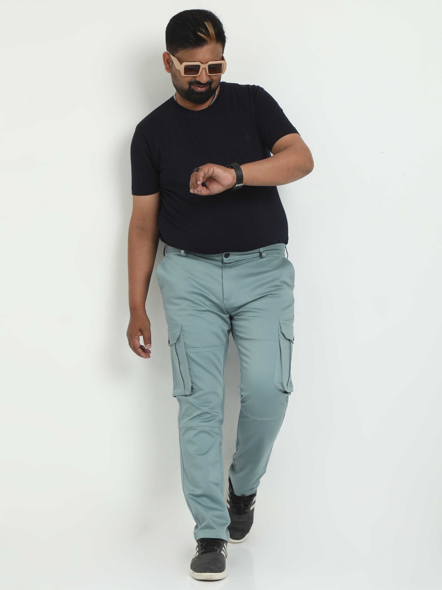 Men Plus Cargo-Teal
