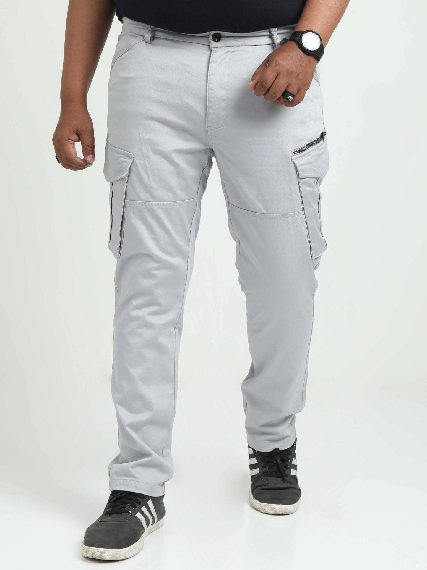 Men Plus Vintage Utility Cargo-Sky Blue