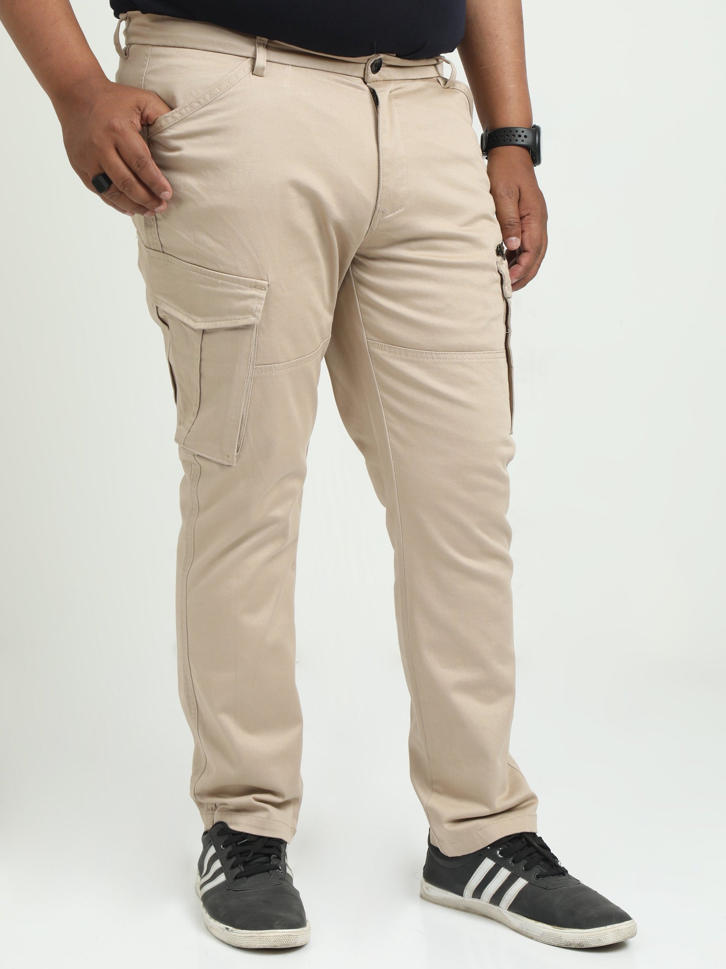 Men Plus Vintage Utility Cargo-Khaki