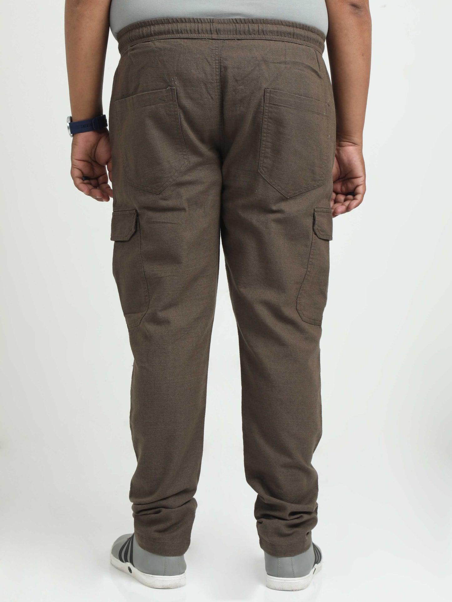 Men Lazy Linen Plus - Brown