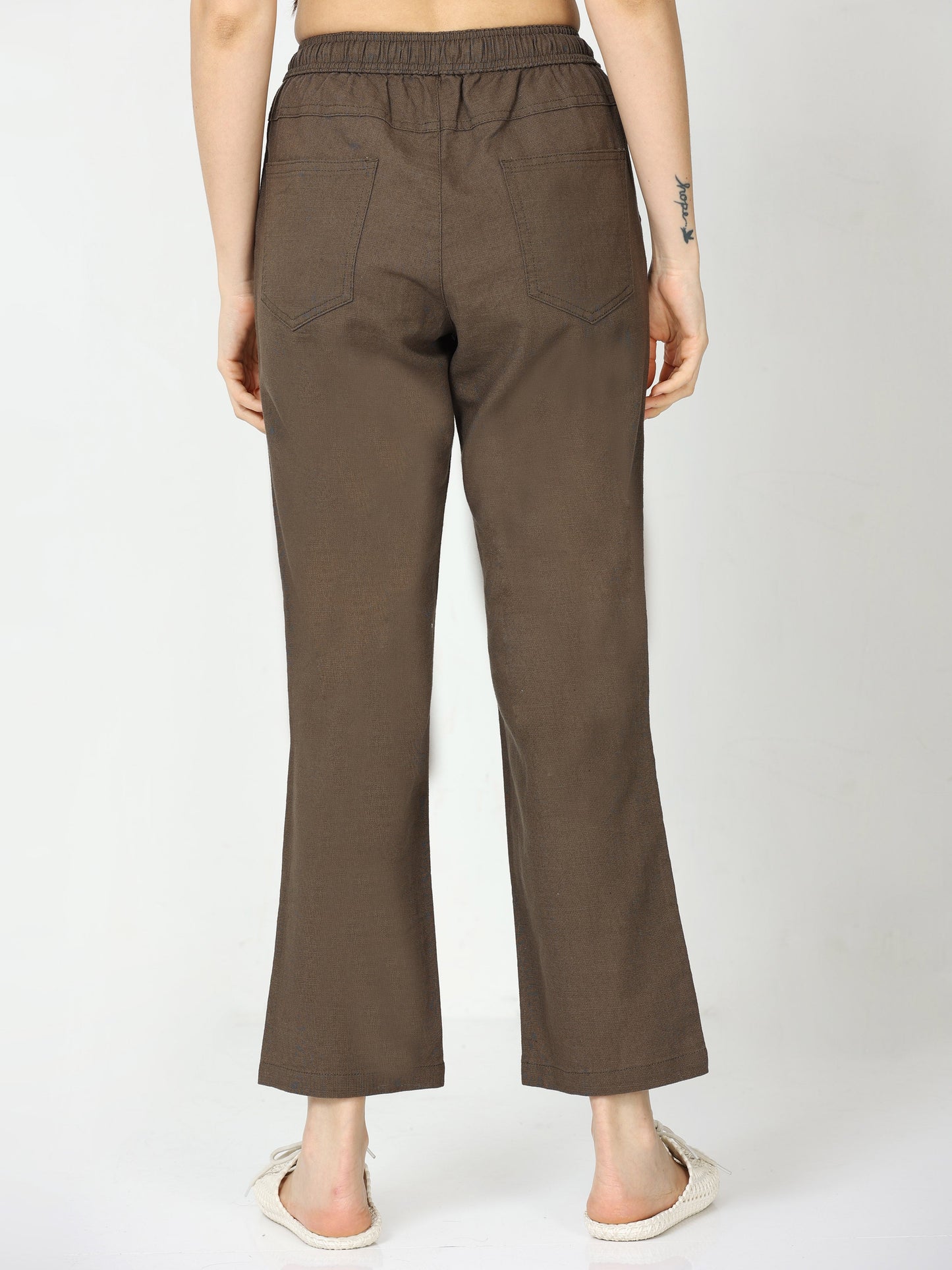 Women Lazy Linen Fern Pants