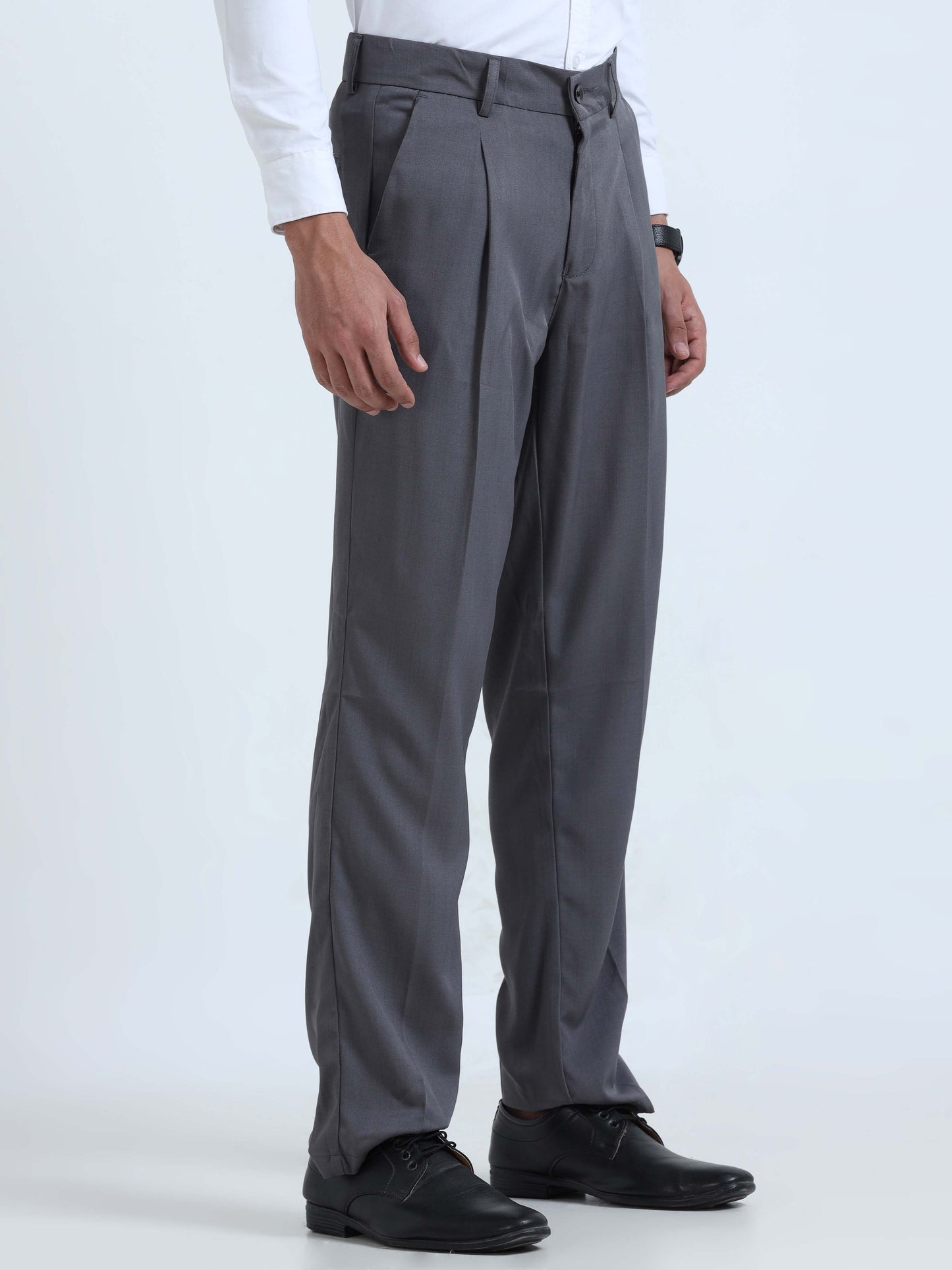 Men Bon Voyage Pleat Pant-Dk Grey