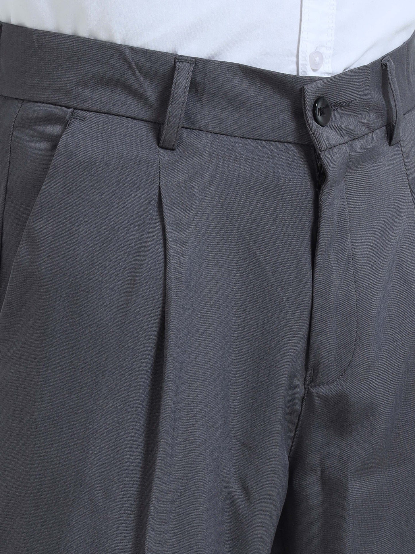 Men Bon Voyage Pleat Pant-Dk Grey