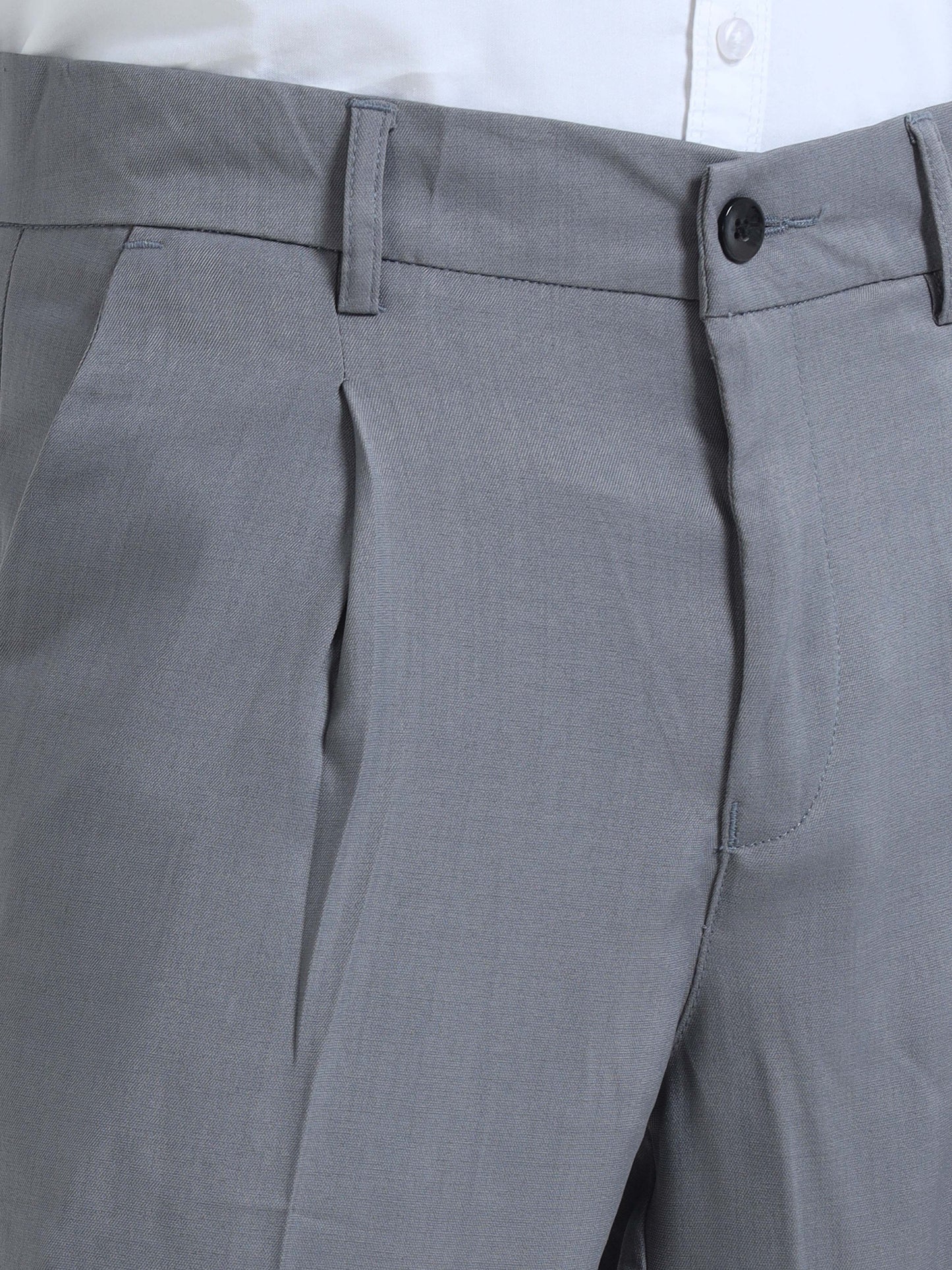 Men Bon Voyage Pleat Pant-Lt Grey