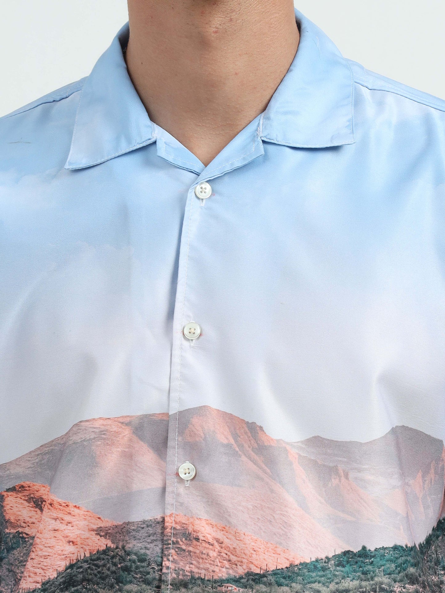 Men Ruins of Indus Oversized Shirts-Indus