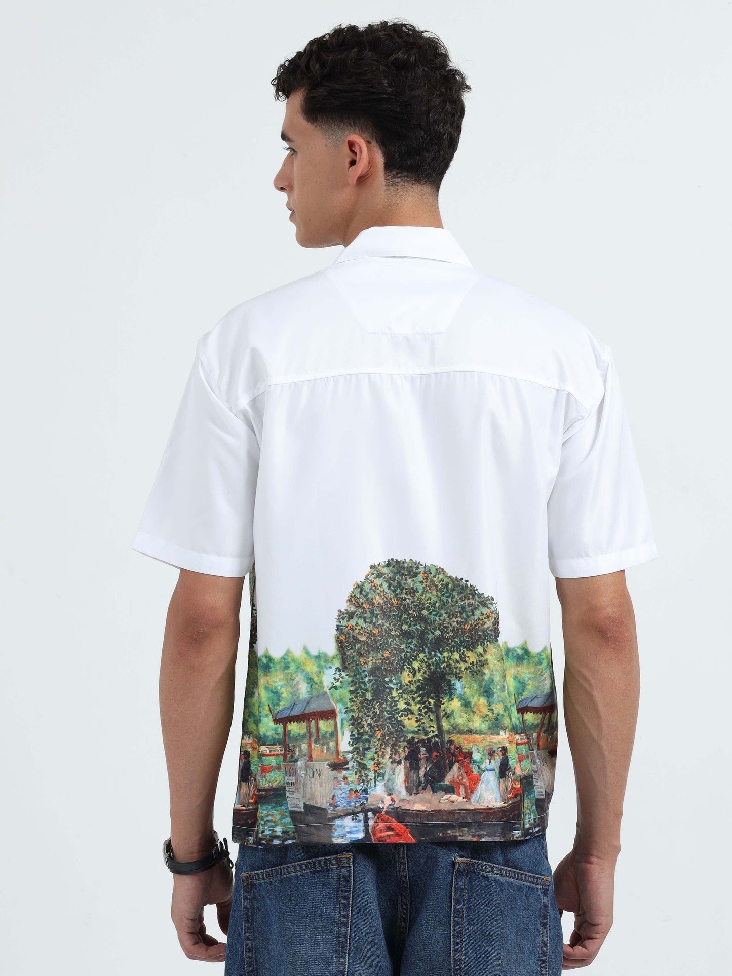 Men Countryside Oversized Shirts-Country Side