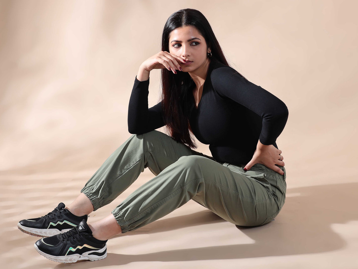 Women Vintage Fern Jogger Pants
