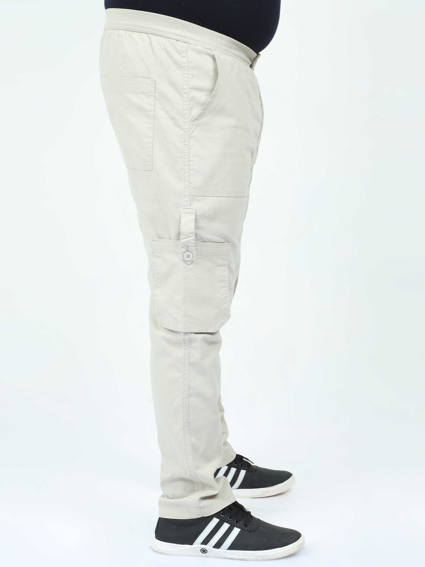 Men's Big Boys Beige Cargo