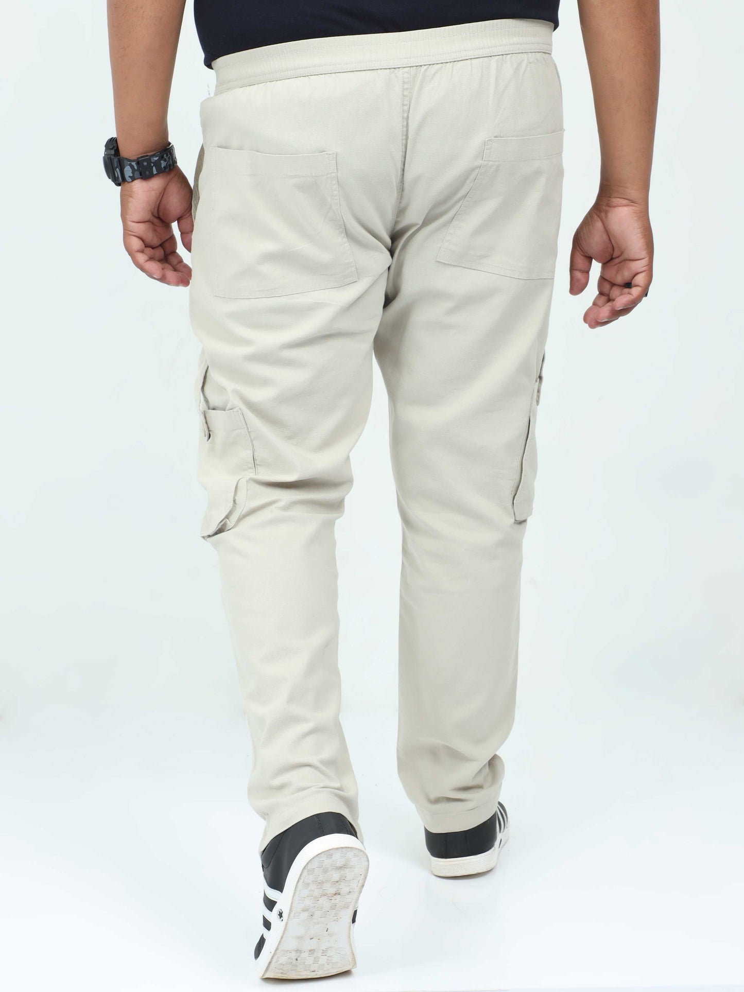 Men's Big Boys Beige Cargo