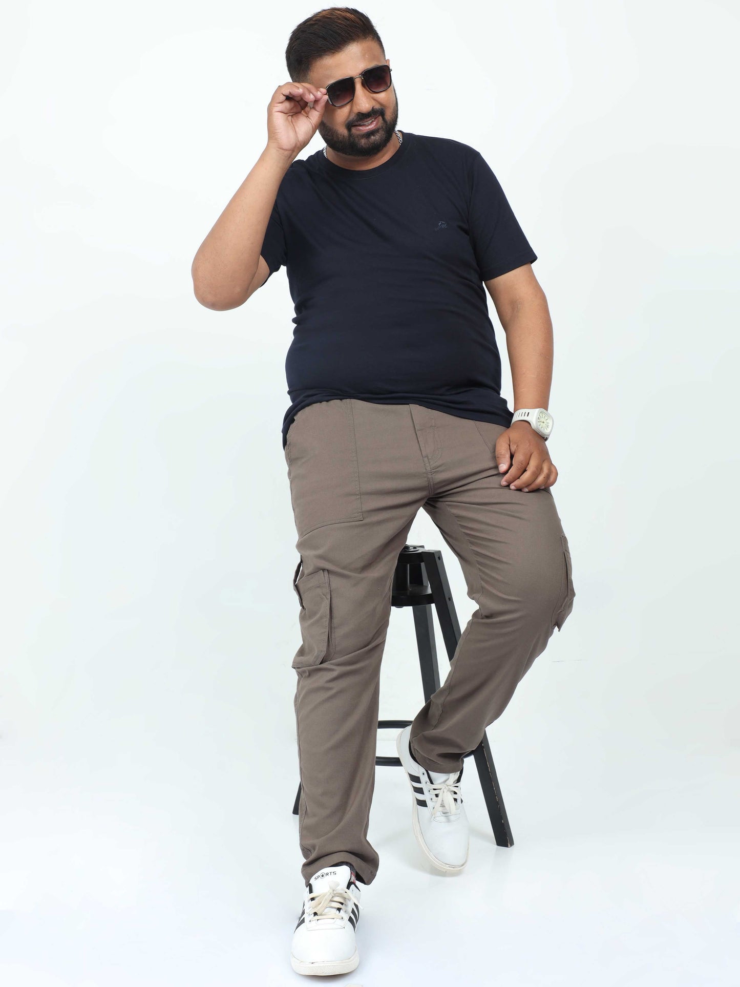 Men's Big Boys Brown Cargo