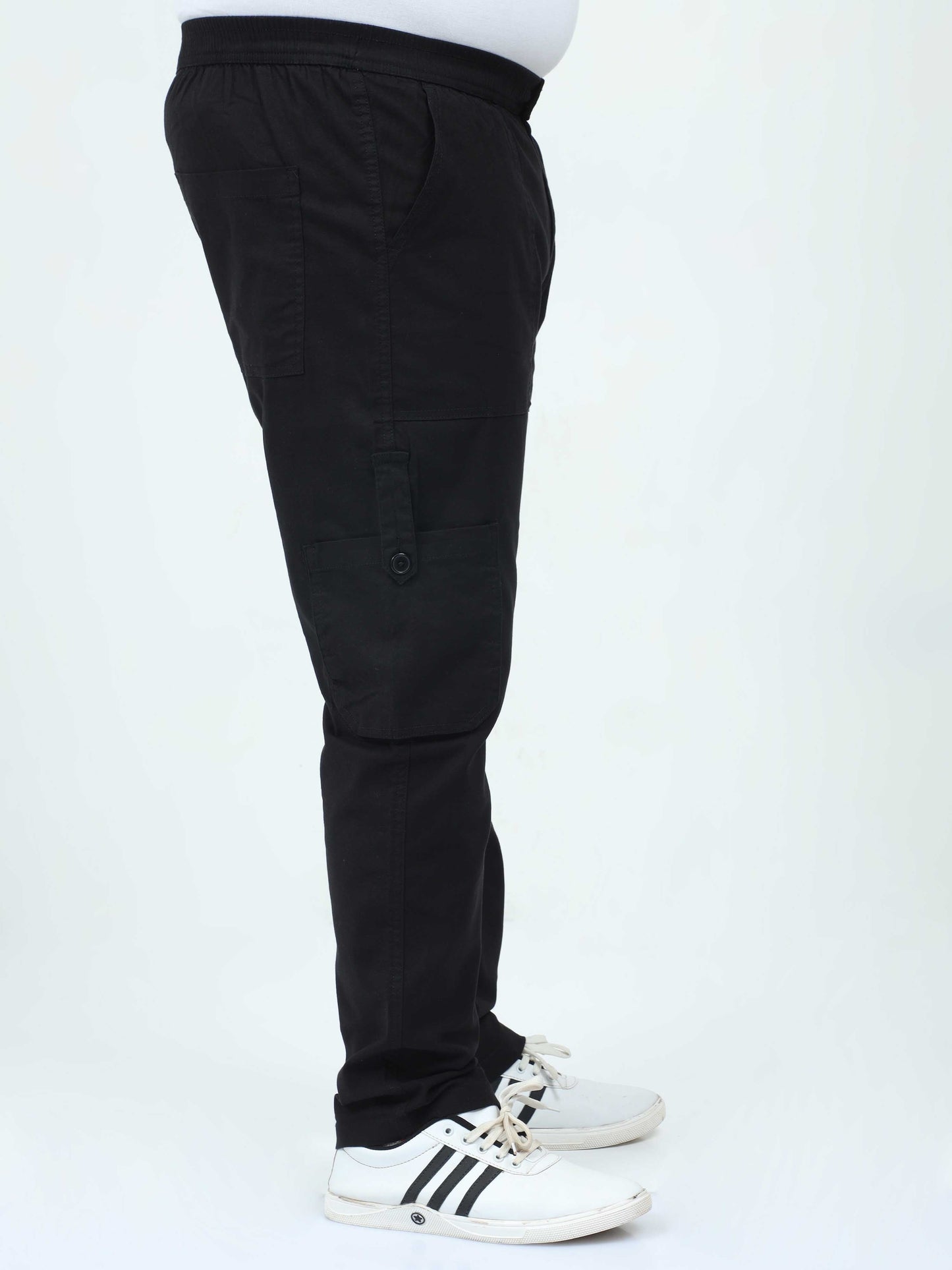 Men's Big Boys Black Cargo