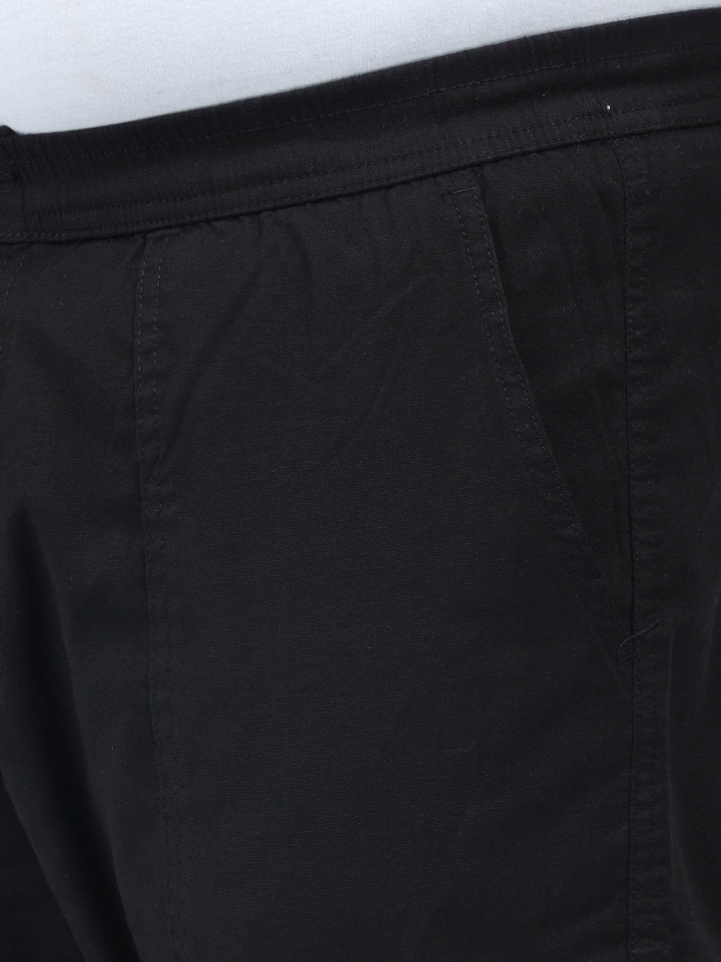 Men's Big Boys Black Cargo