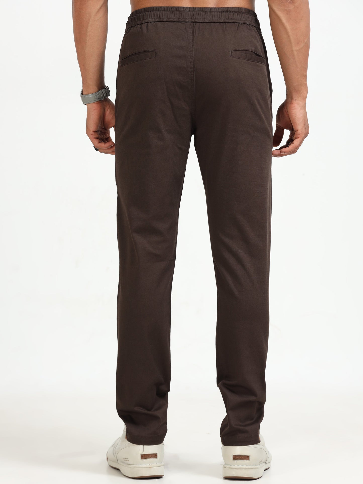 Men Comfy Airport Pant-Brown