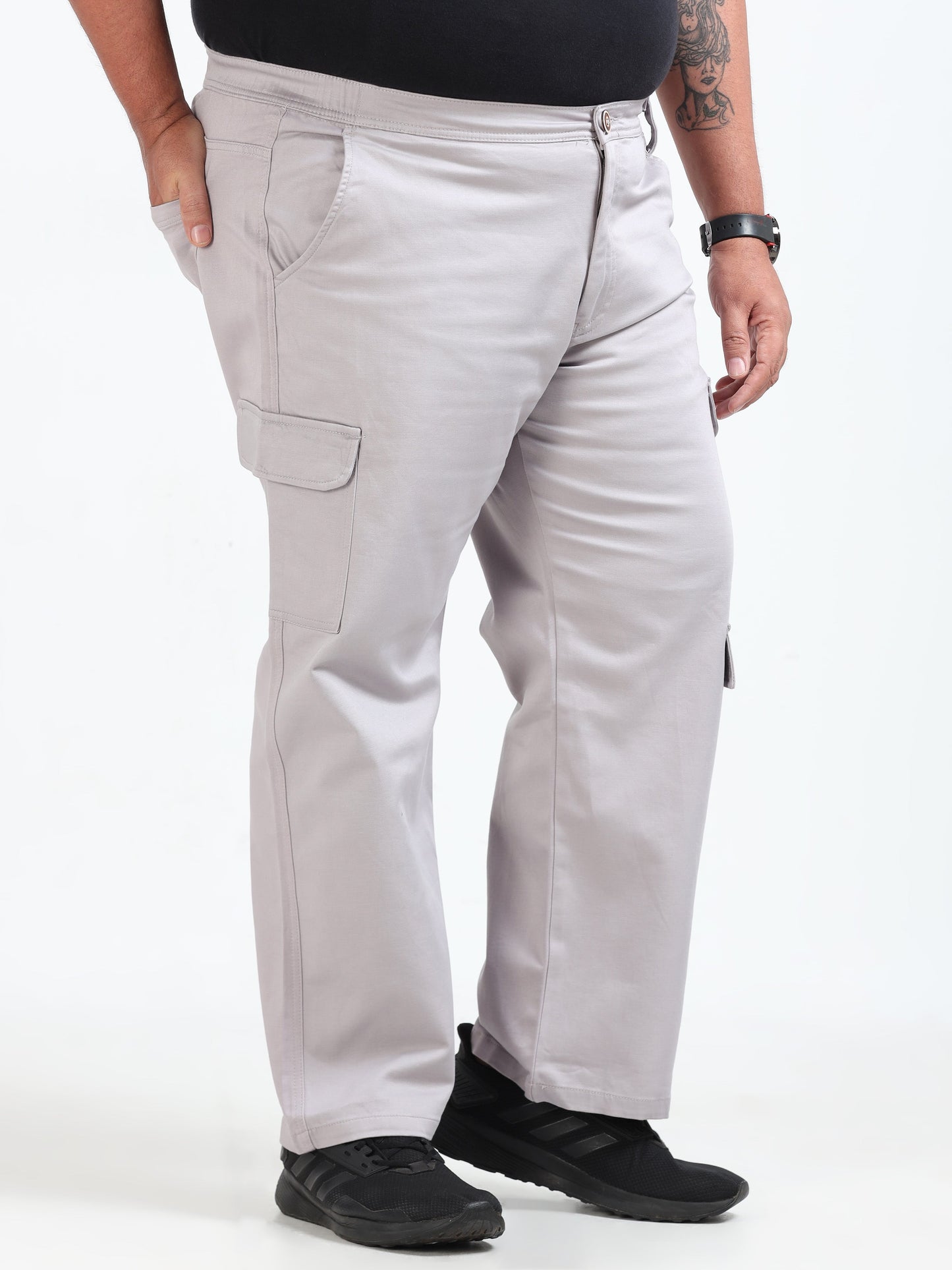 Men Classic Boohoo Curve Cargo - Stone