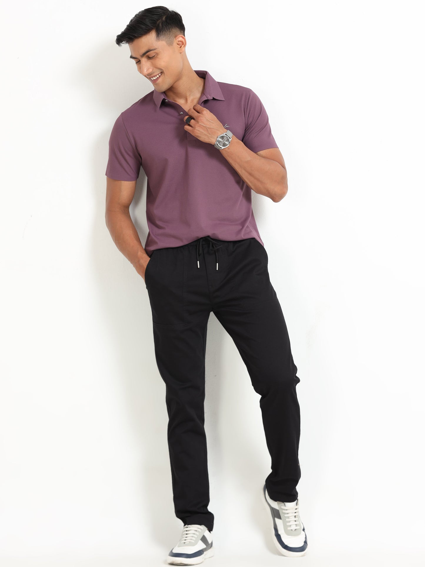 Men Comfy Airport Pant-Black