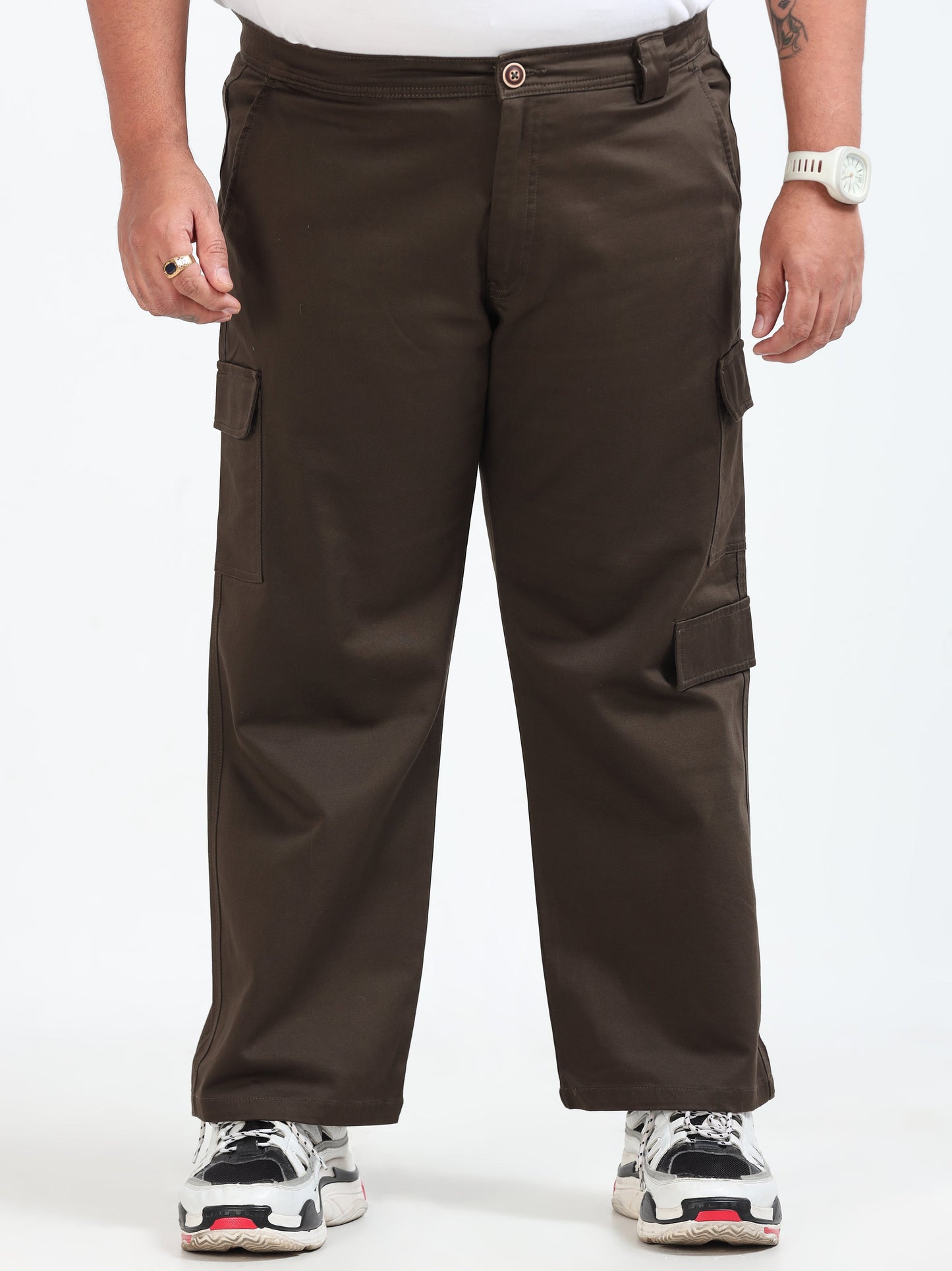 Men Classic Boohoo Curve Cargo - Olive