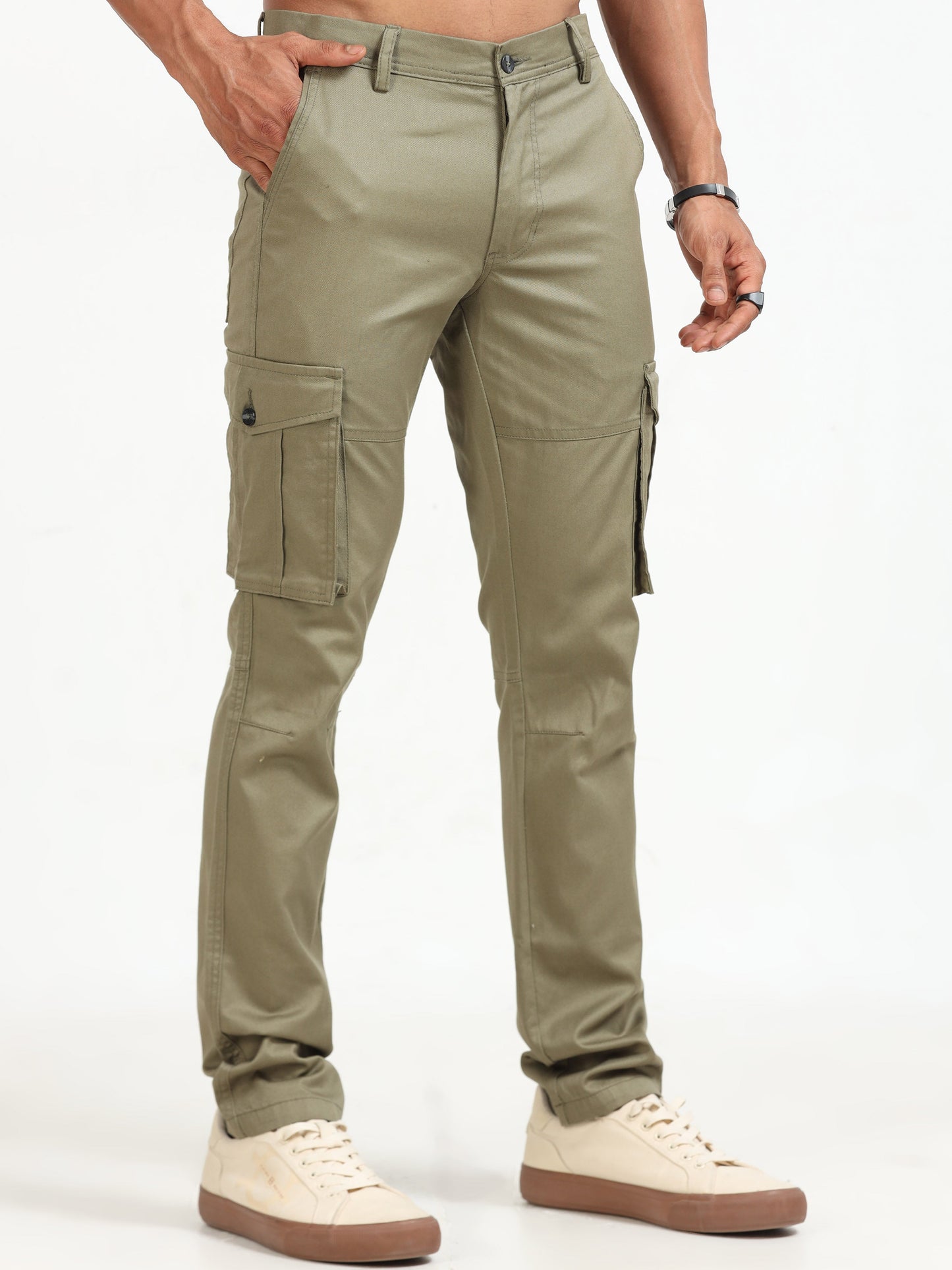 Men Popcorn Dobby Cargo-Fern
