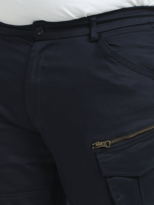 Men Plus Vintage Utility Cargo-Navy