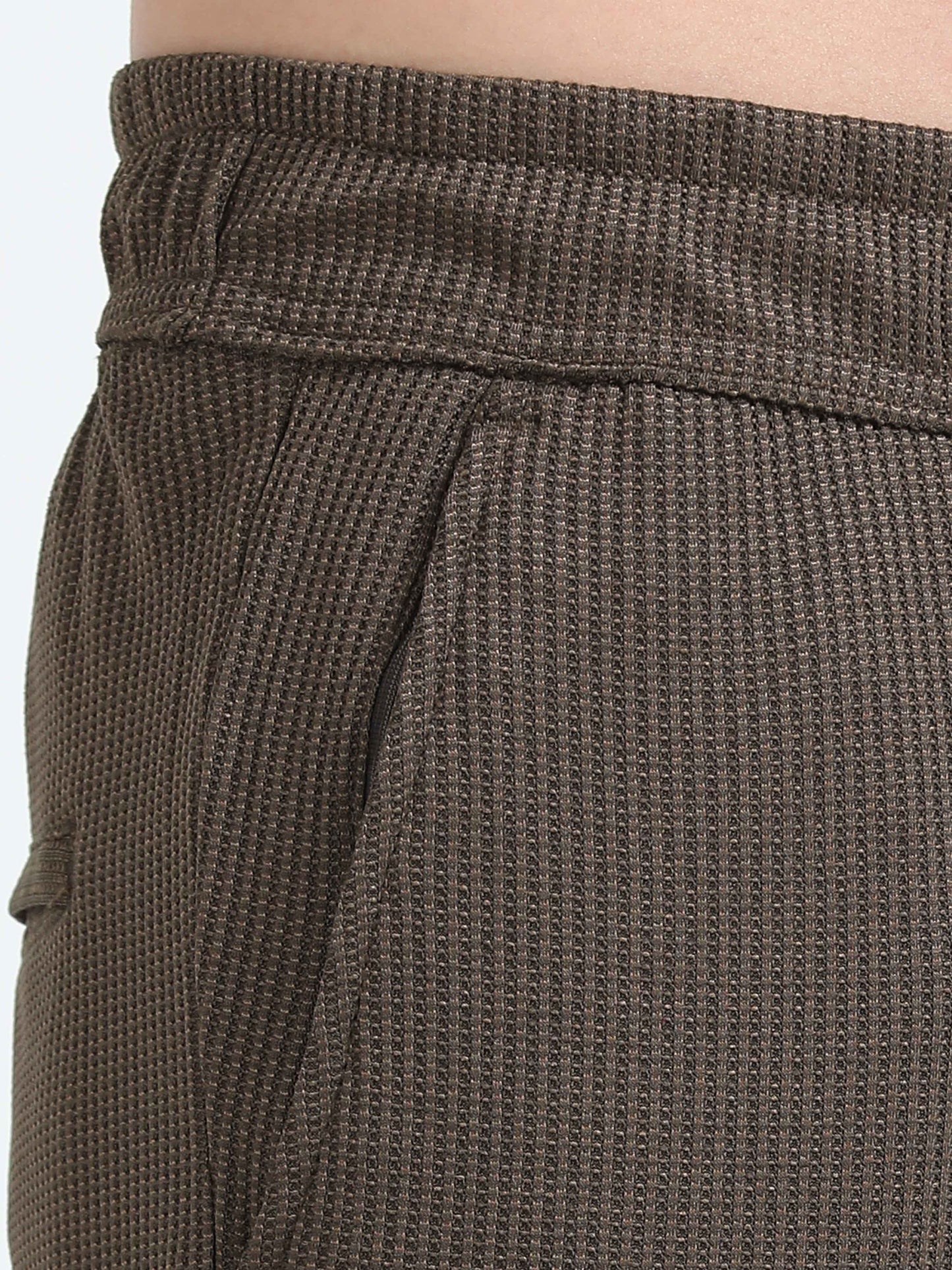 Men Popcorn Traveller Trouser-Olive